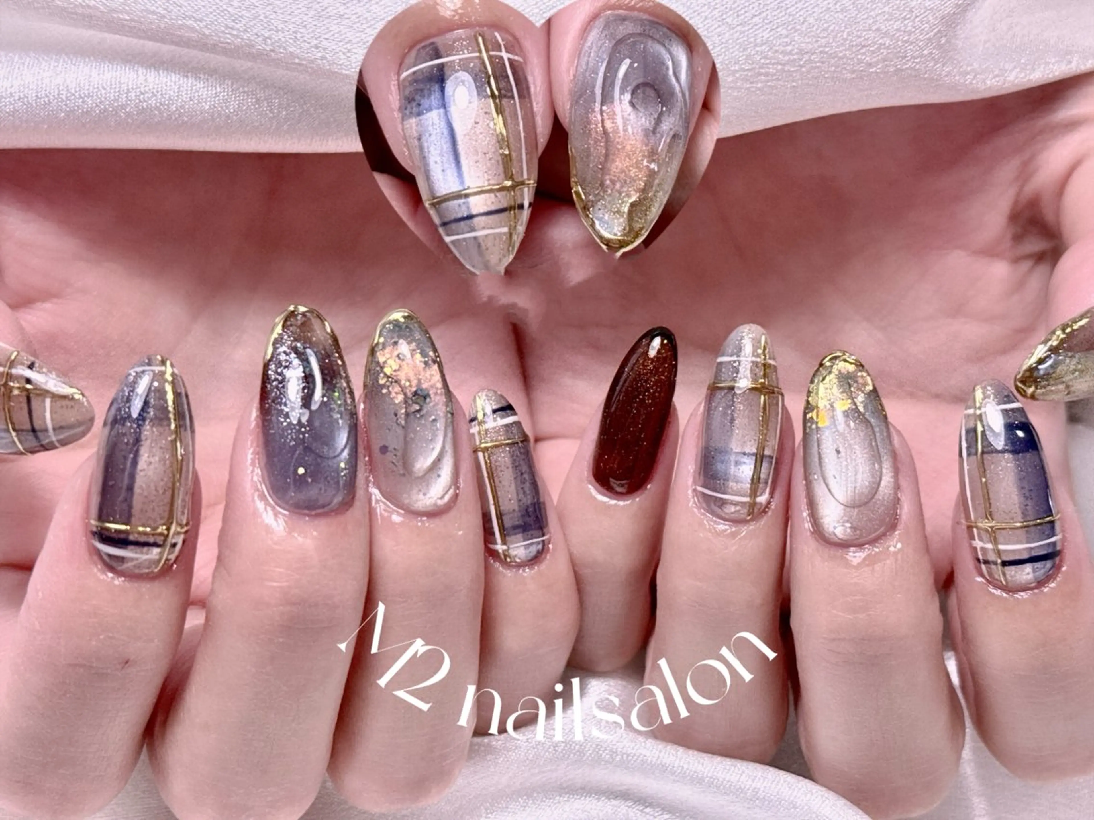 ネイル ハンドネイル 長さだし専門店 M2 rikaのネイルデザイン