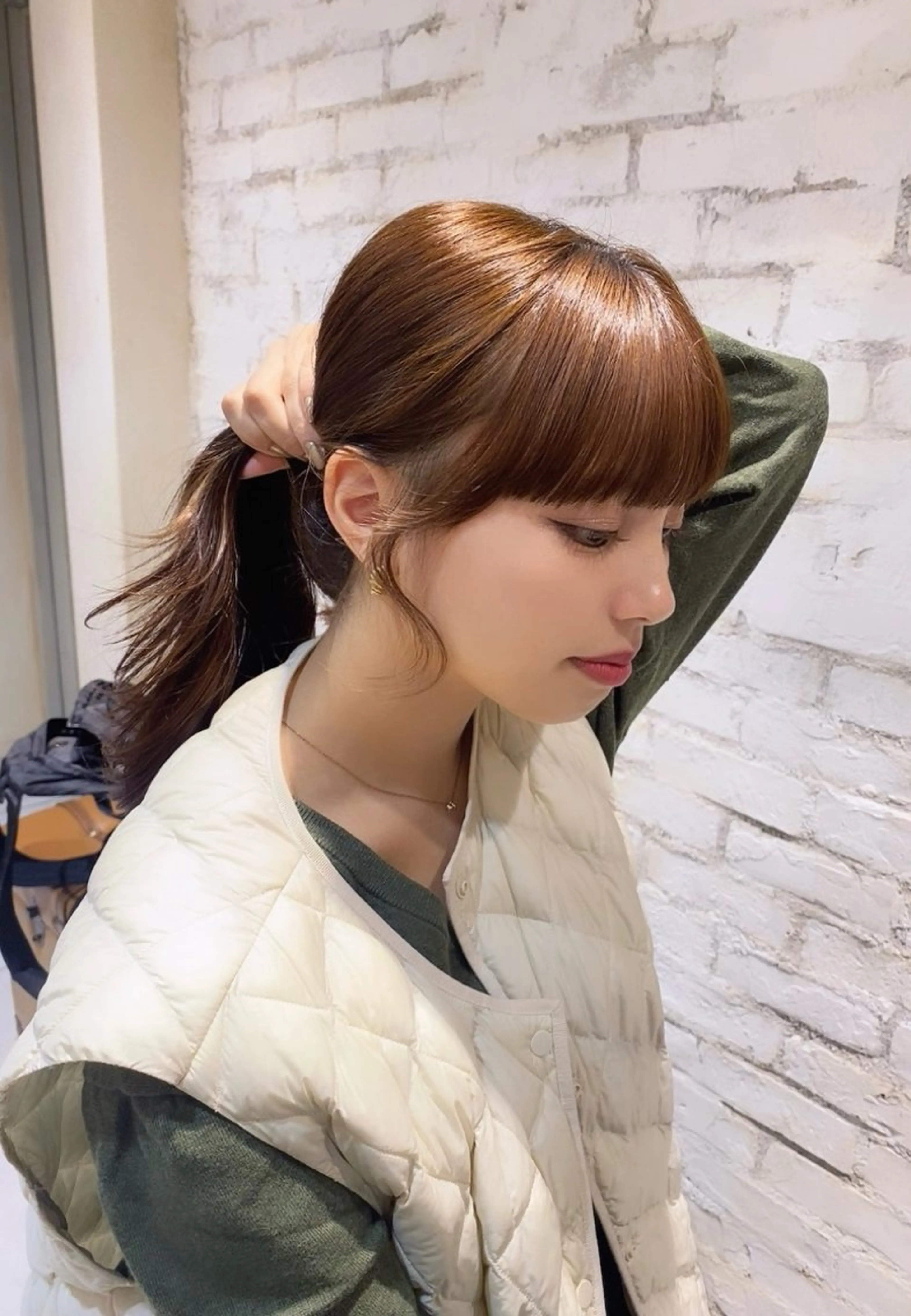 ロング 上野 莉菜のヘアスタイル