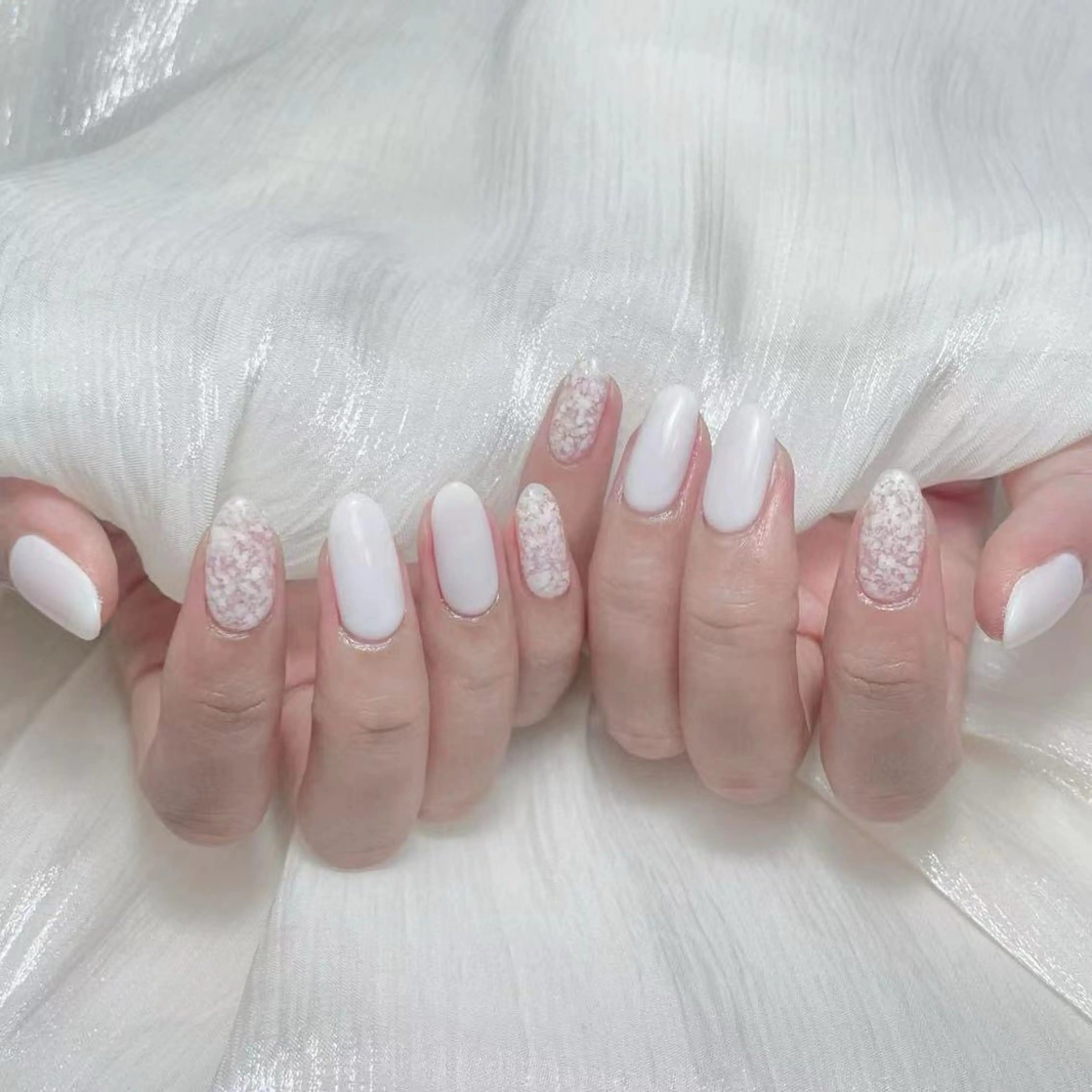 ネイル アートネイル オーロラネイル ガーリー キラキラネイル 韓国ネイル Diamond NAIL✨のネイルデザイン