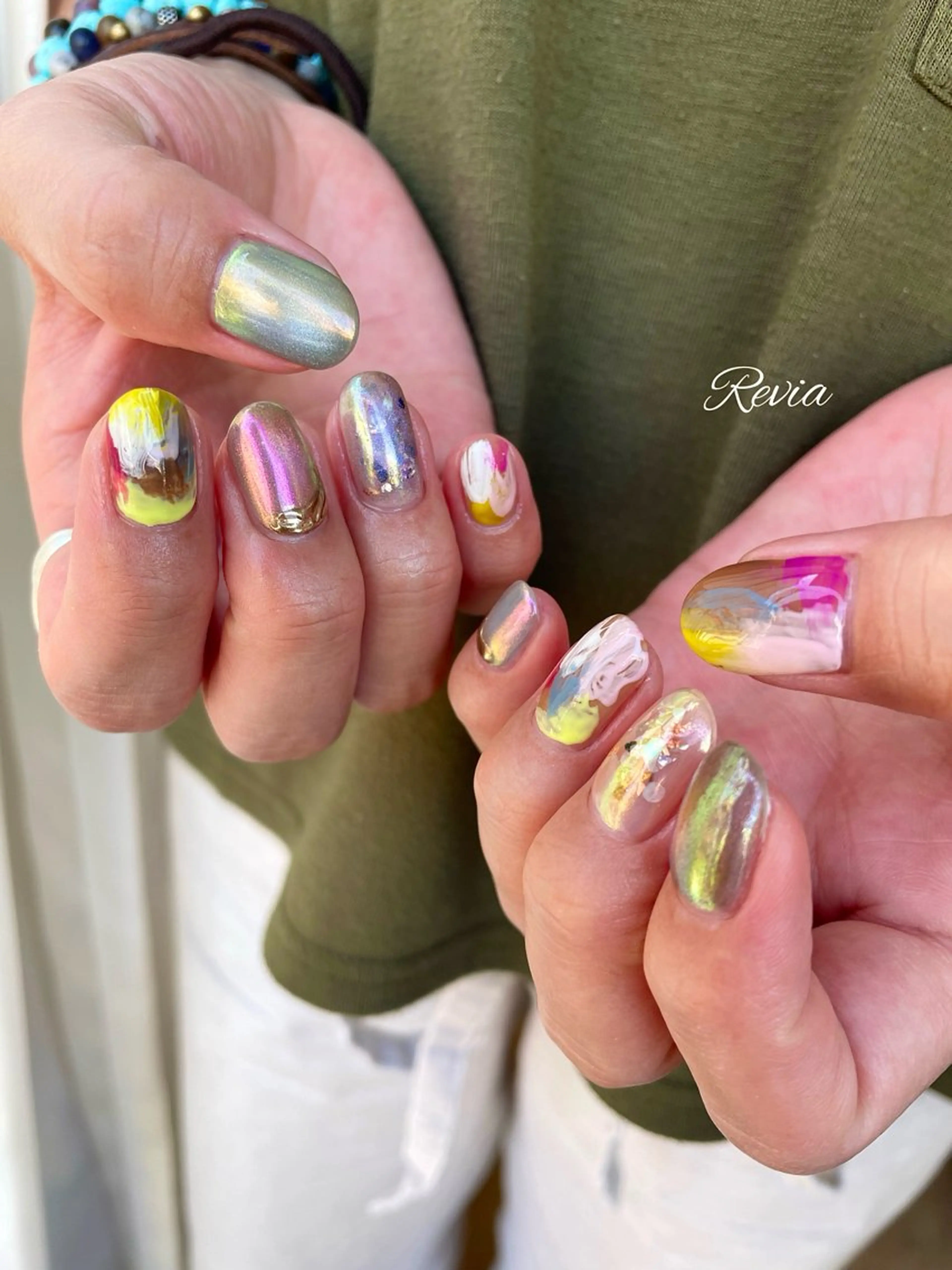 ネイル ハンドネイル revia所属・ERI Nailistのネイルデザイン