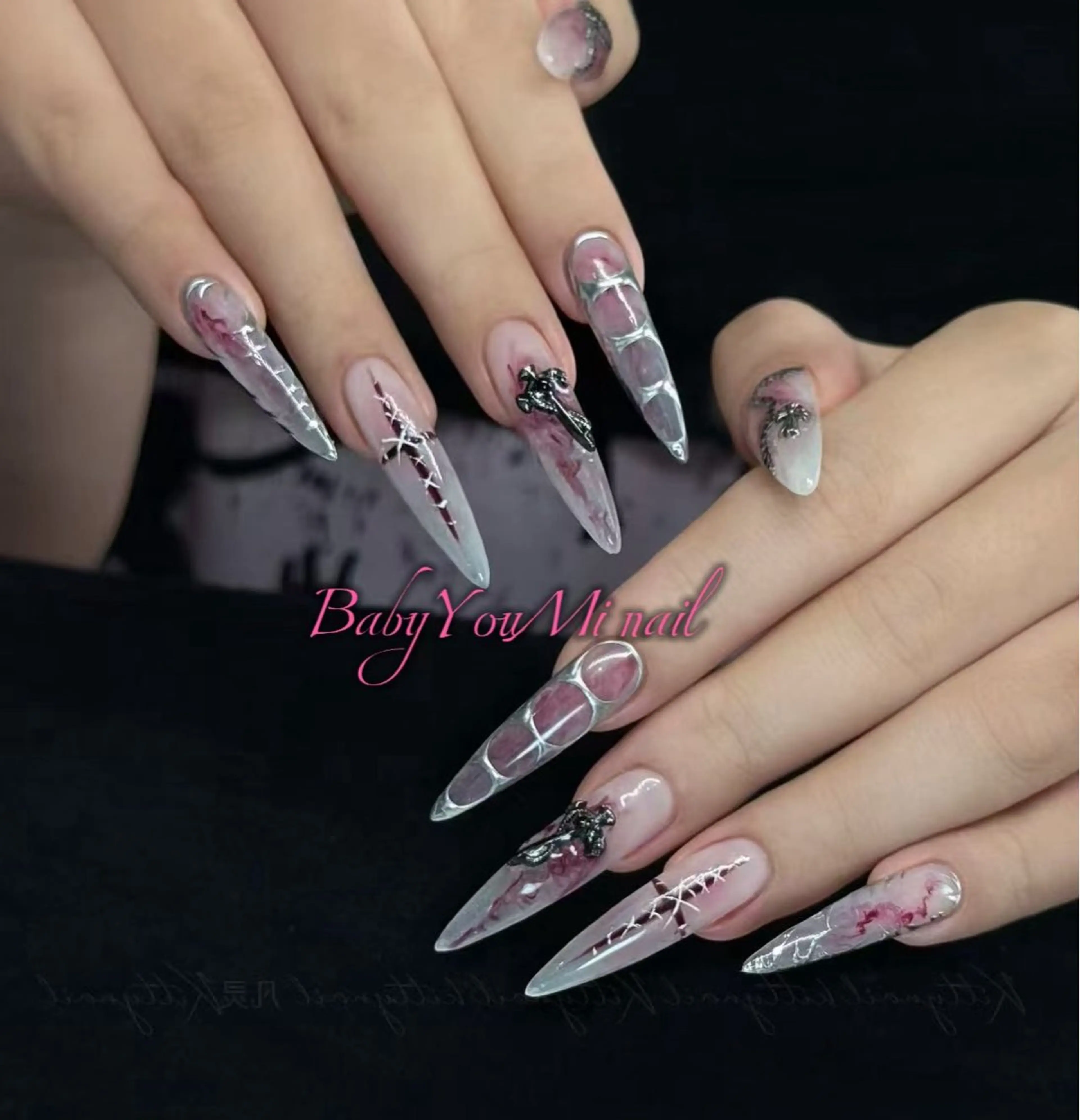 ネイル オーロラネイル フラワーネイル フットネイル フレンチネイル ジェルネイル ハンドネイル 相沢 さやかのネイルデザイン