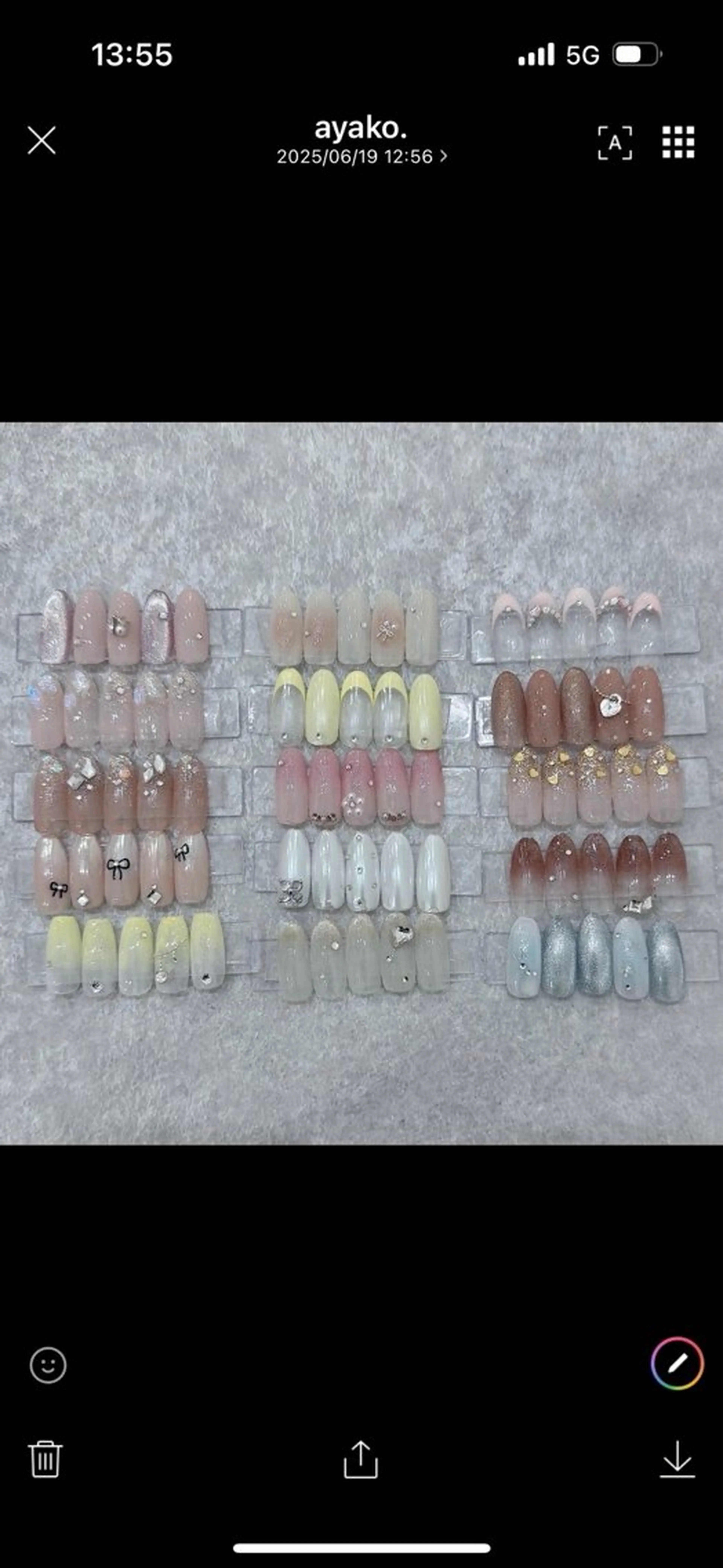 ネイル nail&eyelash Rine所属・新井場 日菜【Rine】のネイルデザイン