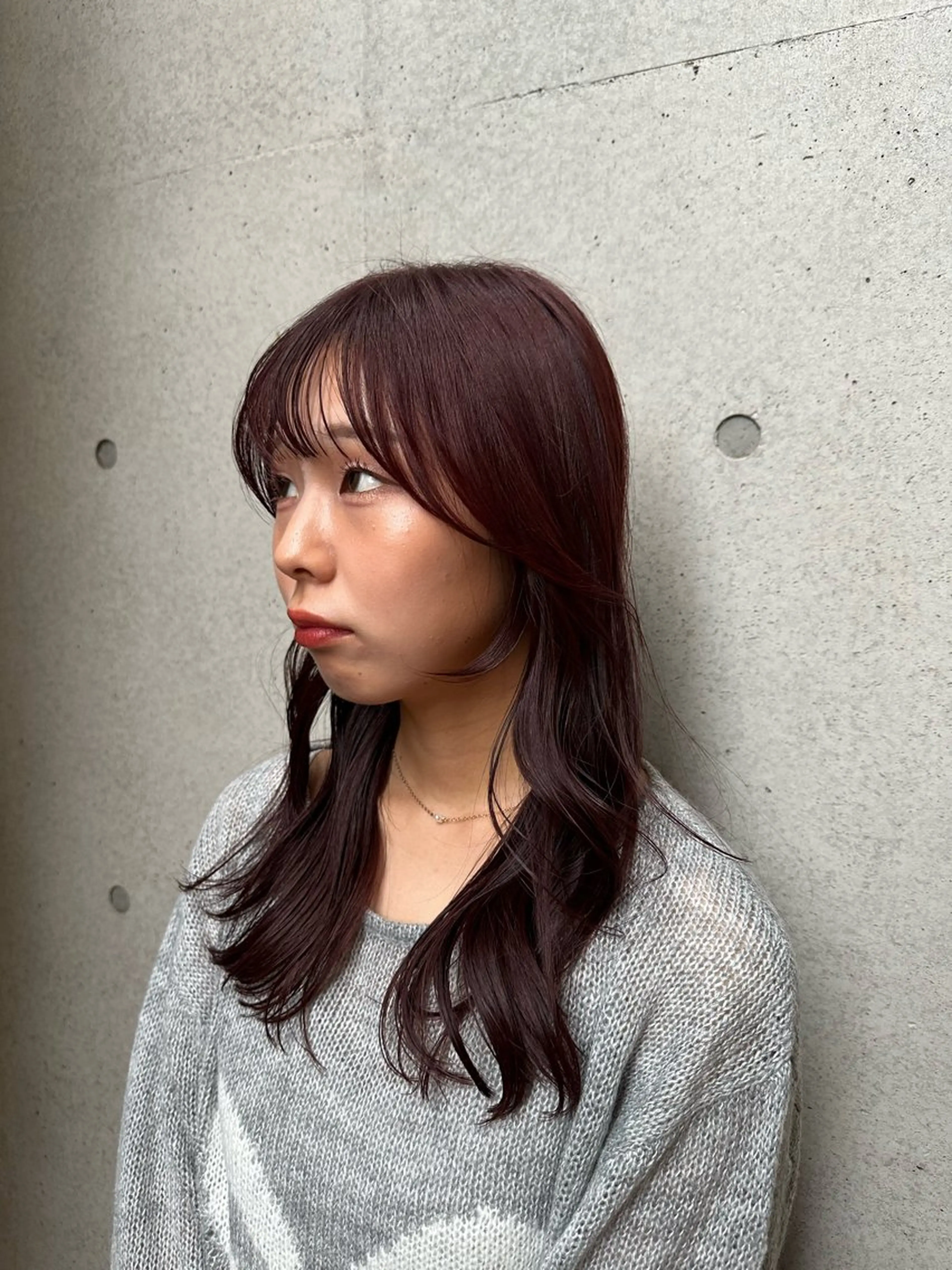 セミロング カラー 似合わせカット /パーマ岡本淳平のヘアスタイル