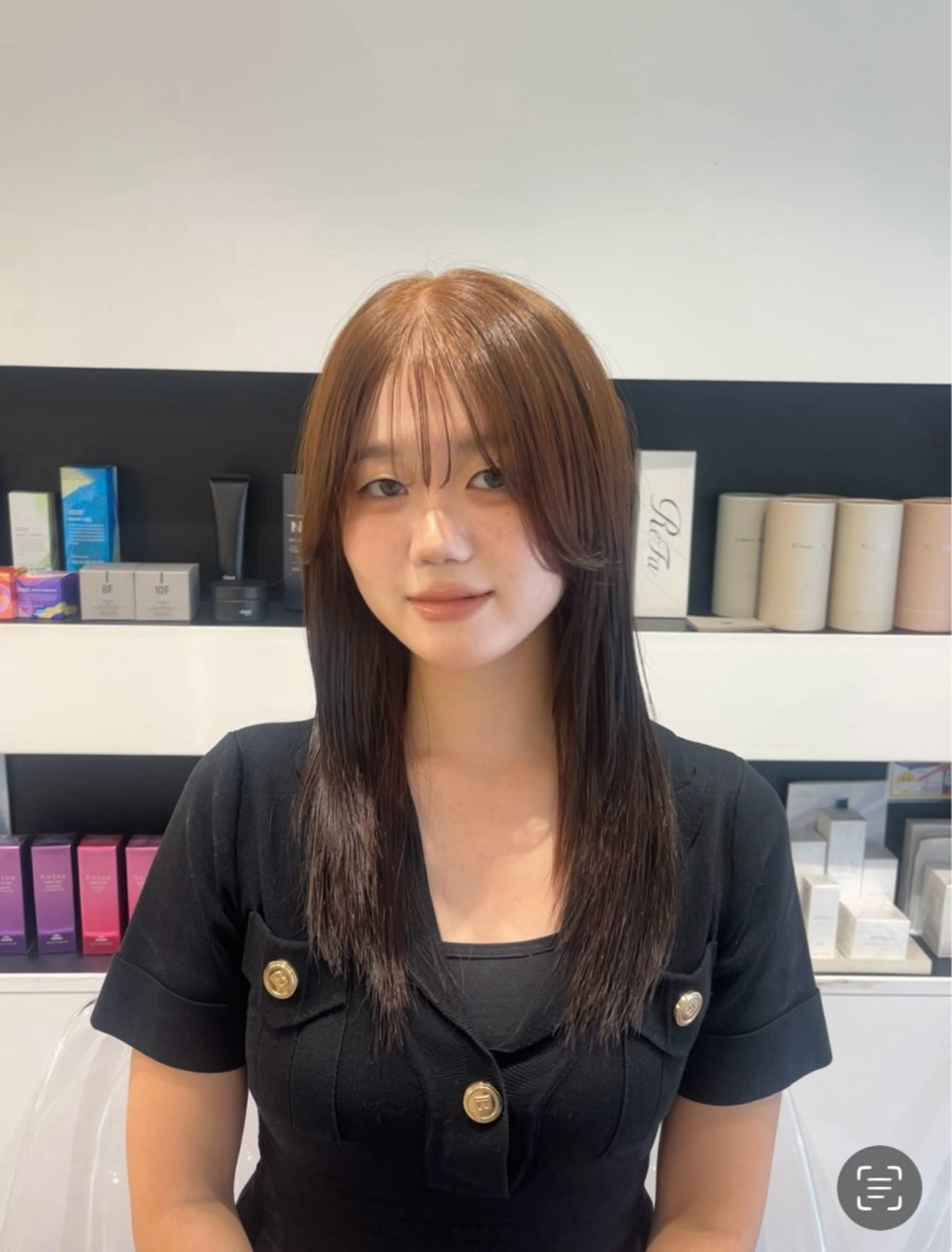 ロング カラー トレンドスタイル SAE🖤✨のヘアスタイル