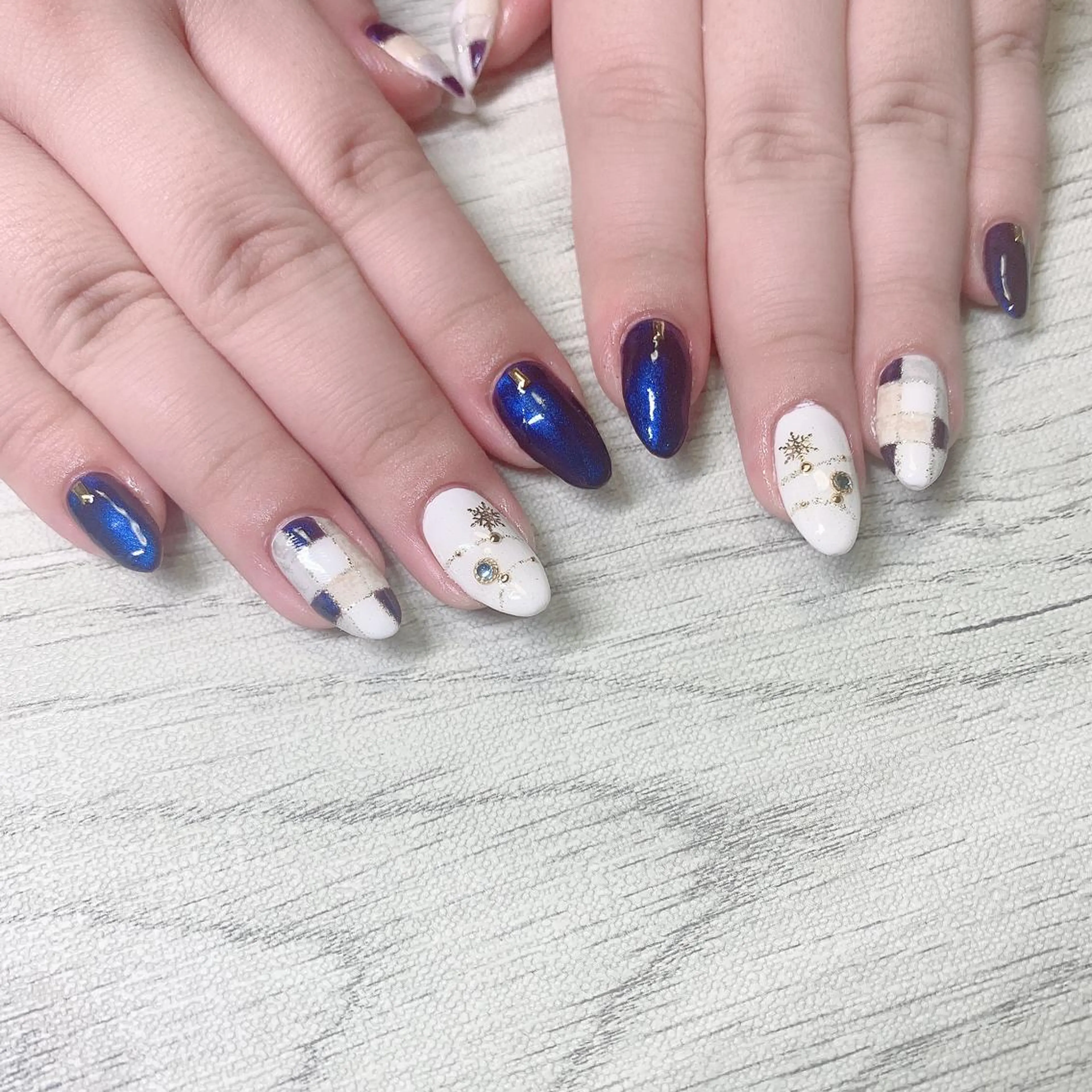 ネイル アートネイル 持ち込み ネイビー スカルプネイル シンプルネイル ハンドネイル フットネイル Adite nailのネイルデザイン