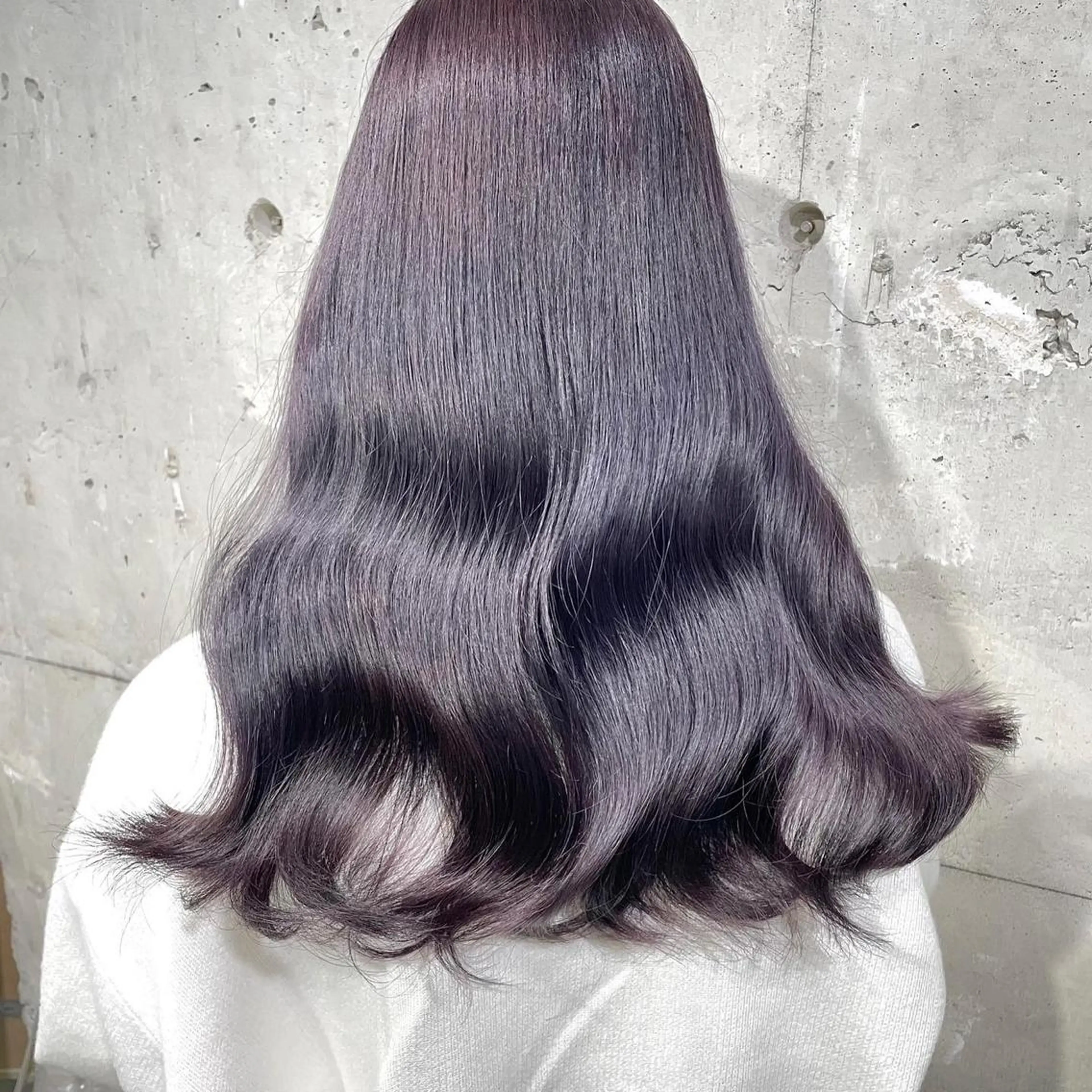 セミロング カラー ヘアアレンジ ヘアカラー トリートメント ヘッドスパ ヘアセット 韓国風ベージュ🤎 赤みなし🌿横浜🤎のヘアスタイル