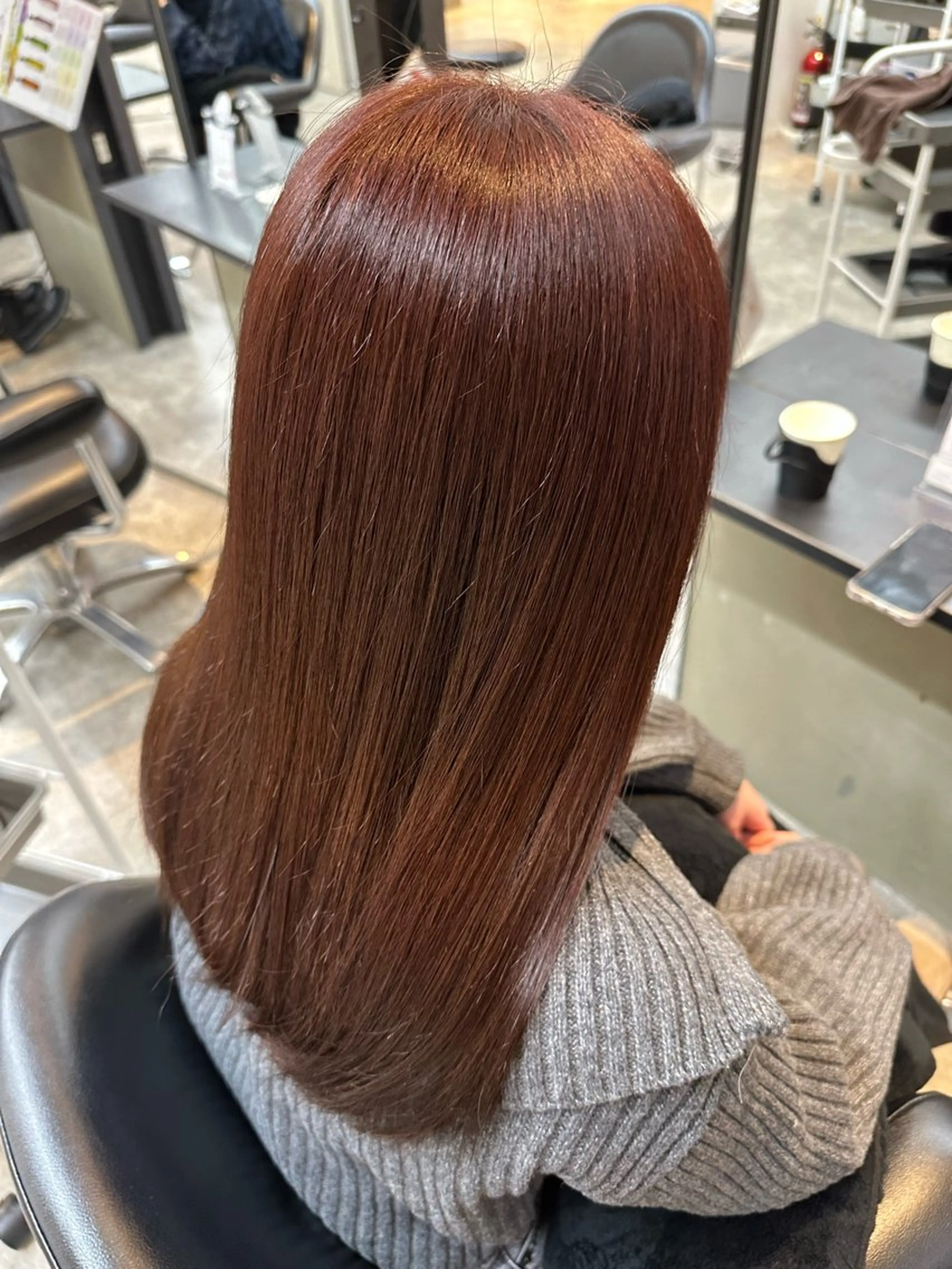 ミディアム カラー ✂️無料カットモデル ✂️佐々木悠月のヘアスタイル