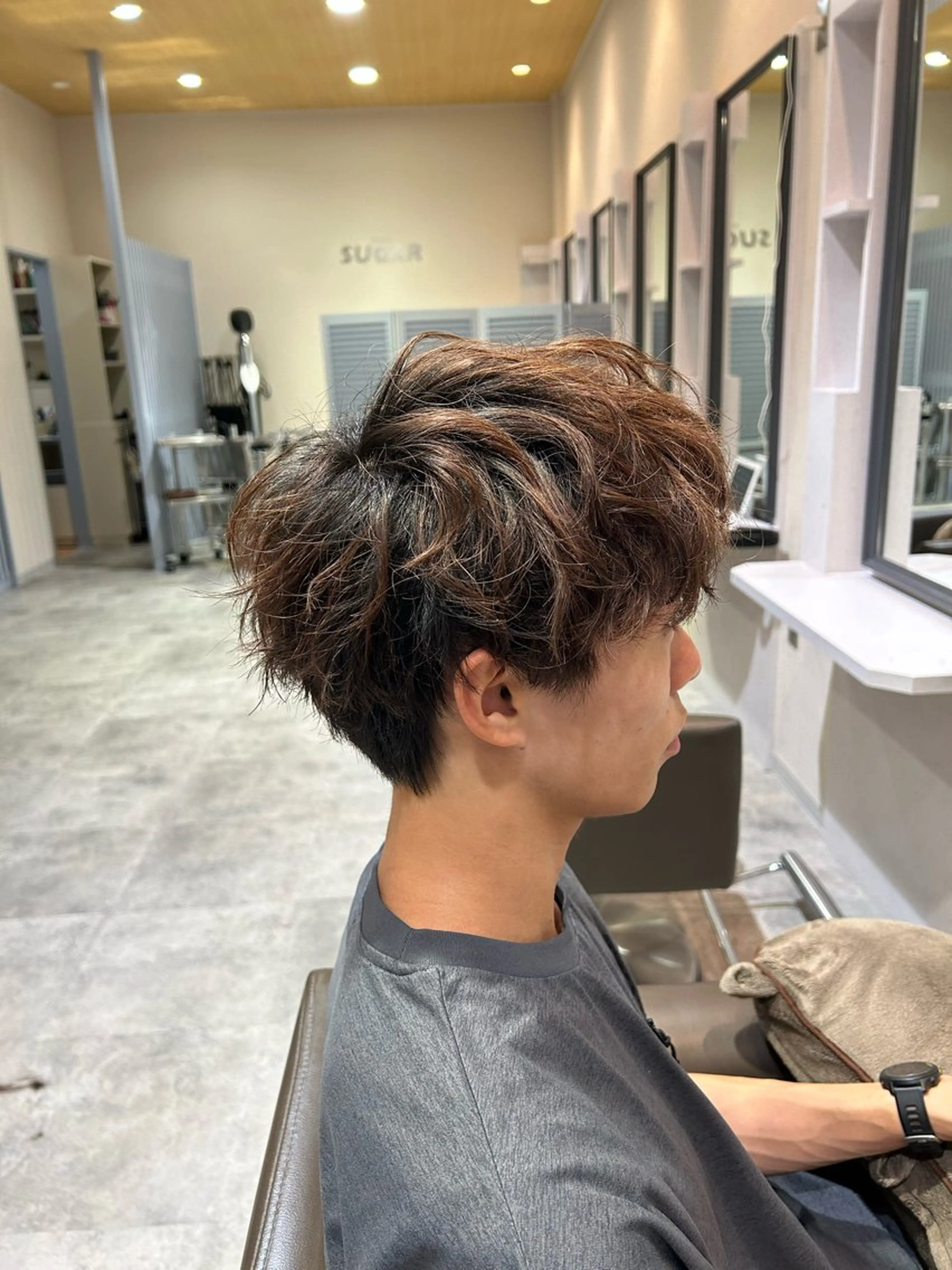 メンズ メンズパーマ 刈り上げ カット 東海林 星児のヘアスタイル