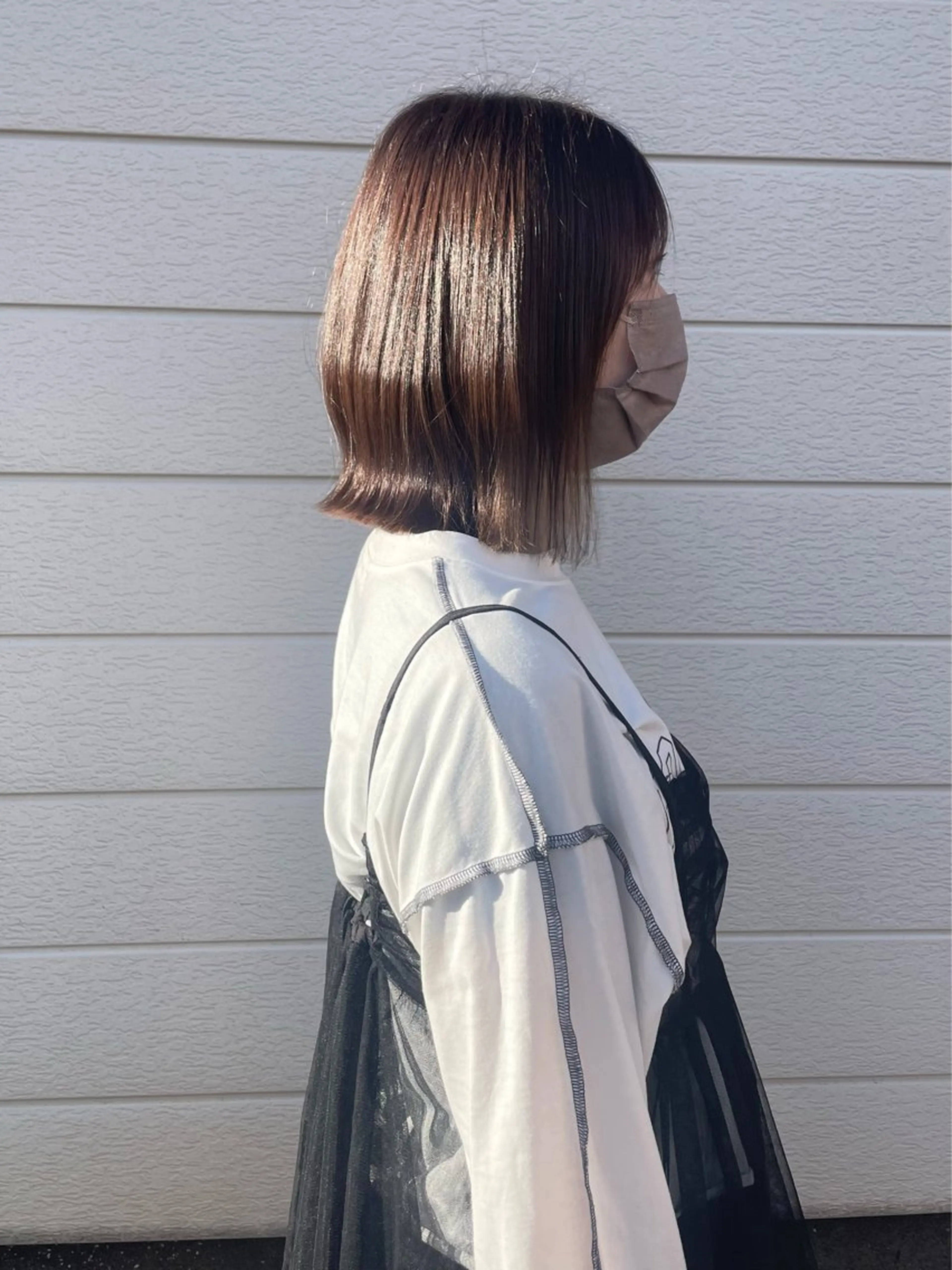 ミディアム ボブ くびれヘア 外ハネヘア radol所属・やまもと けんたのヘアスタイル