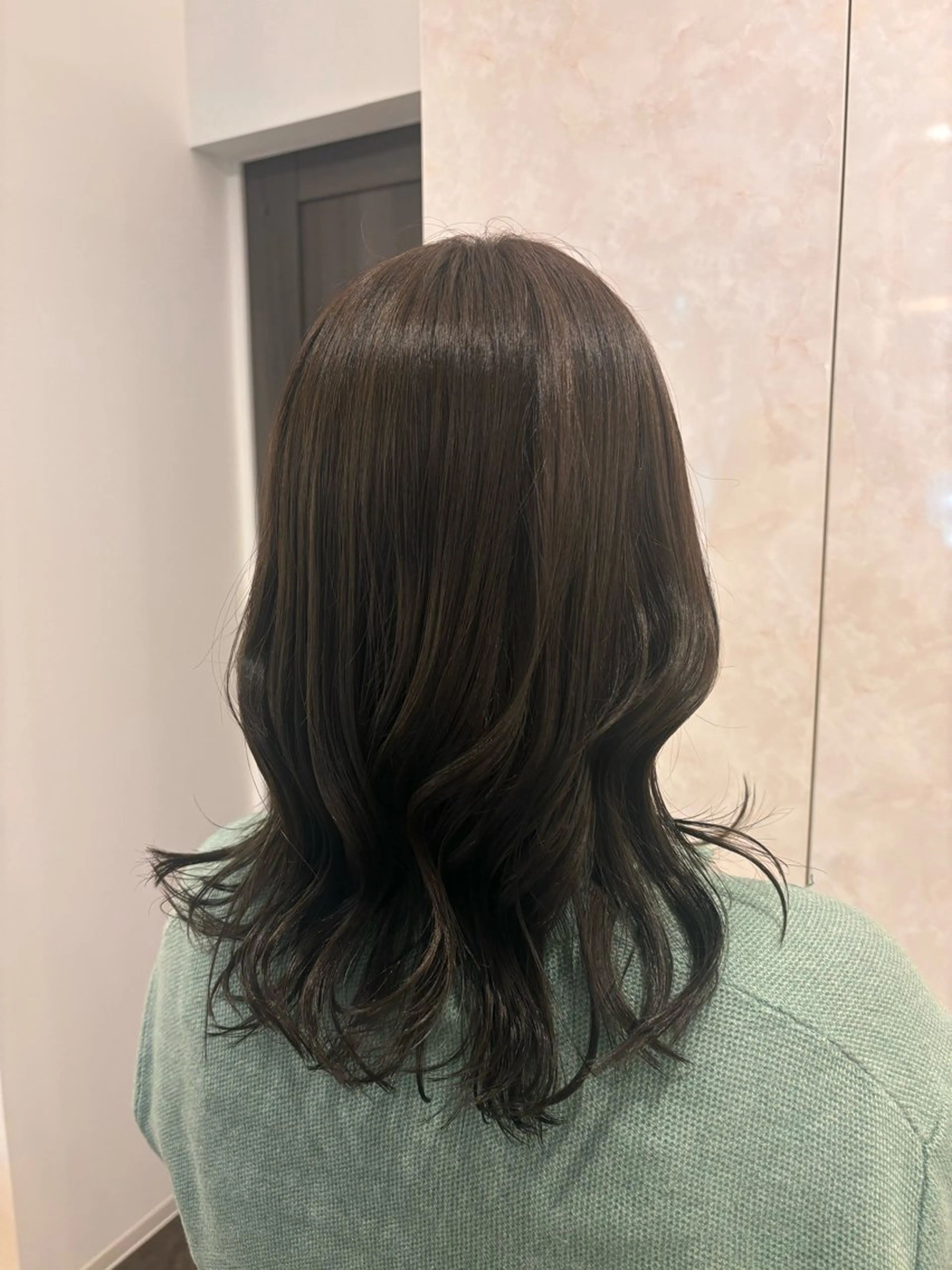 セミロング カット ヘアカラー Nakano Noaのヘアスタイル