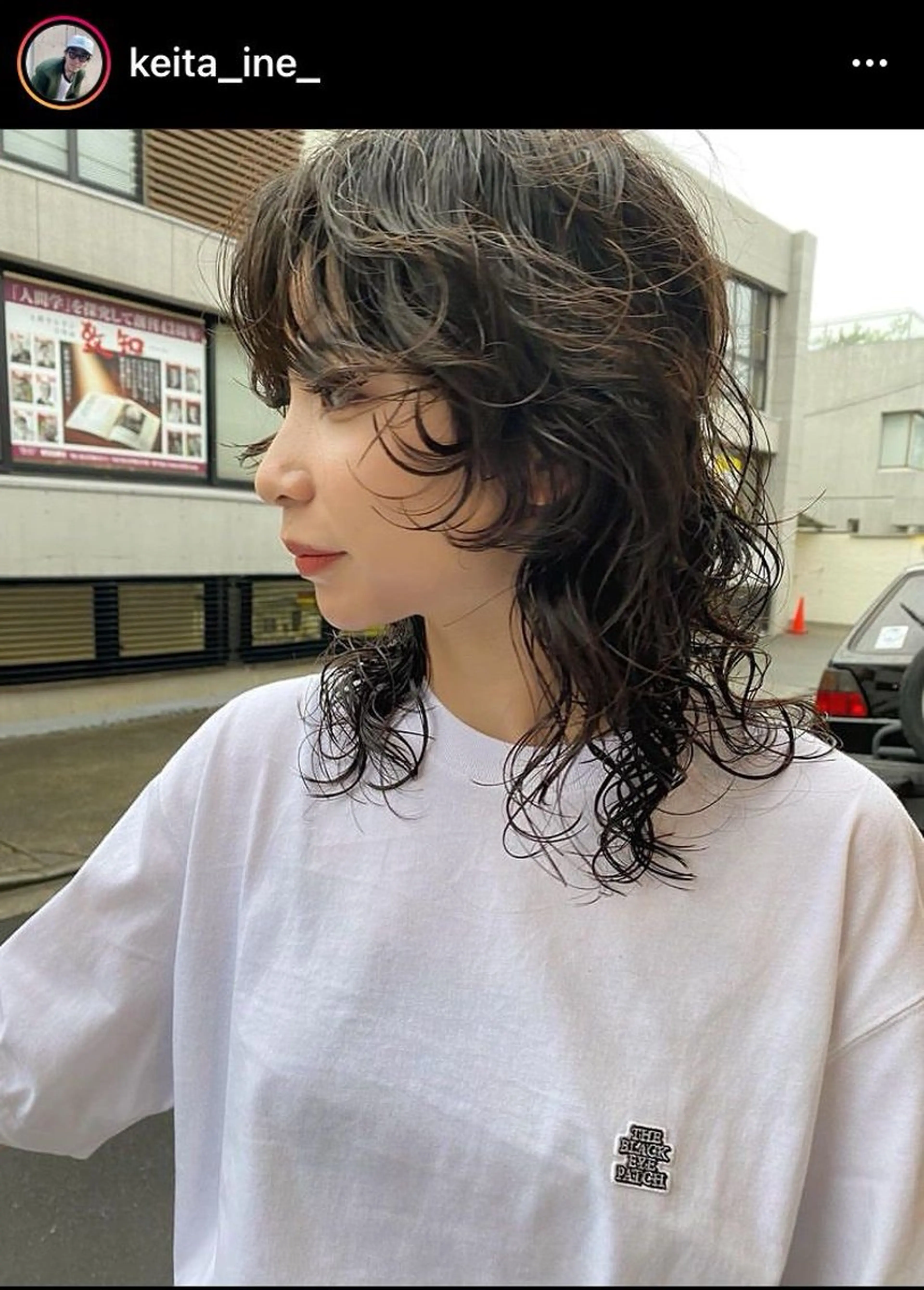 セミロング カラー パーマ ✂️恵比寿✂️ 杉田尋斗のヘアスタイル