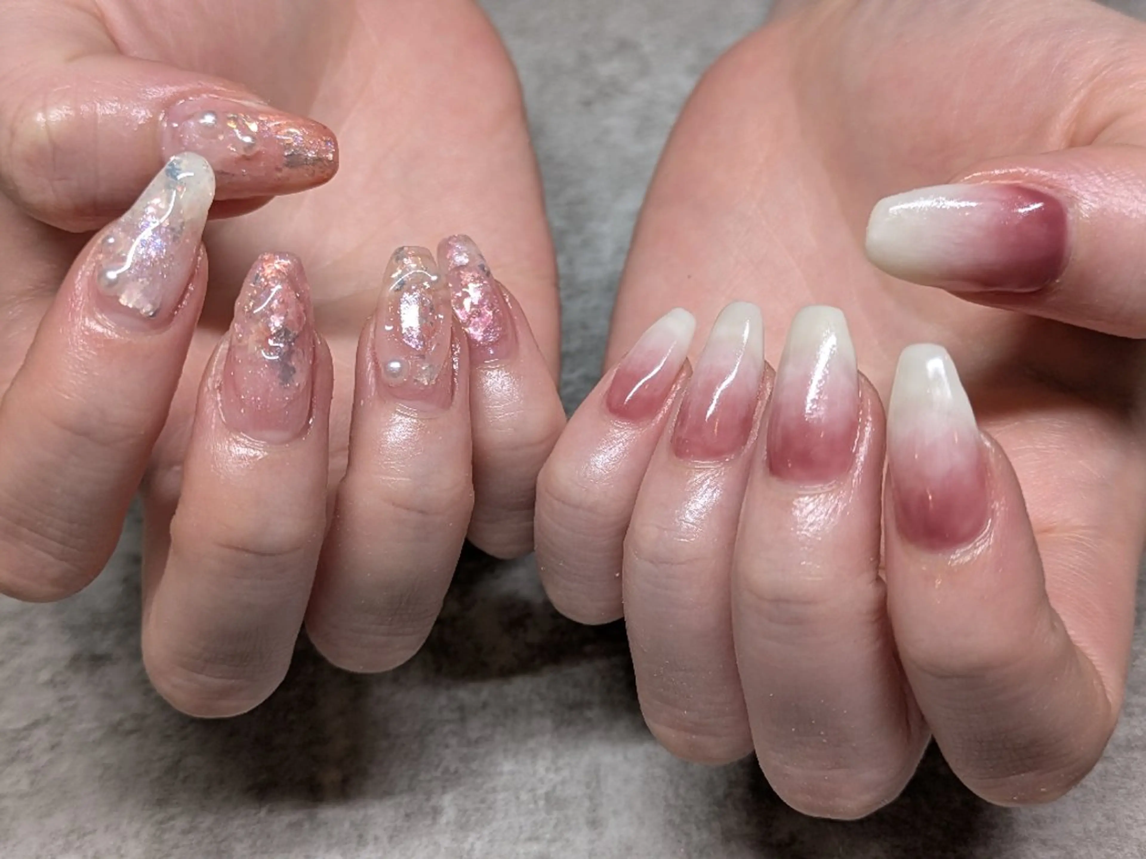 ネイル キラキラネイル ニュアンスネイル 【新宿三丁目】AMIのネイルデザイン