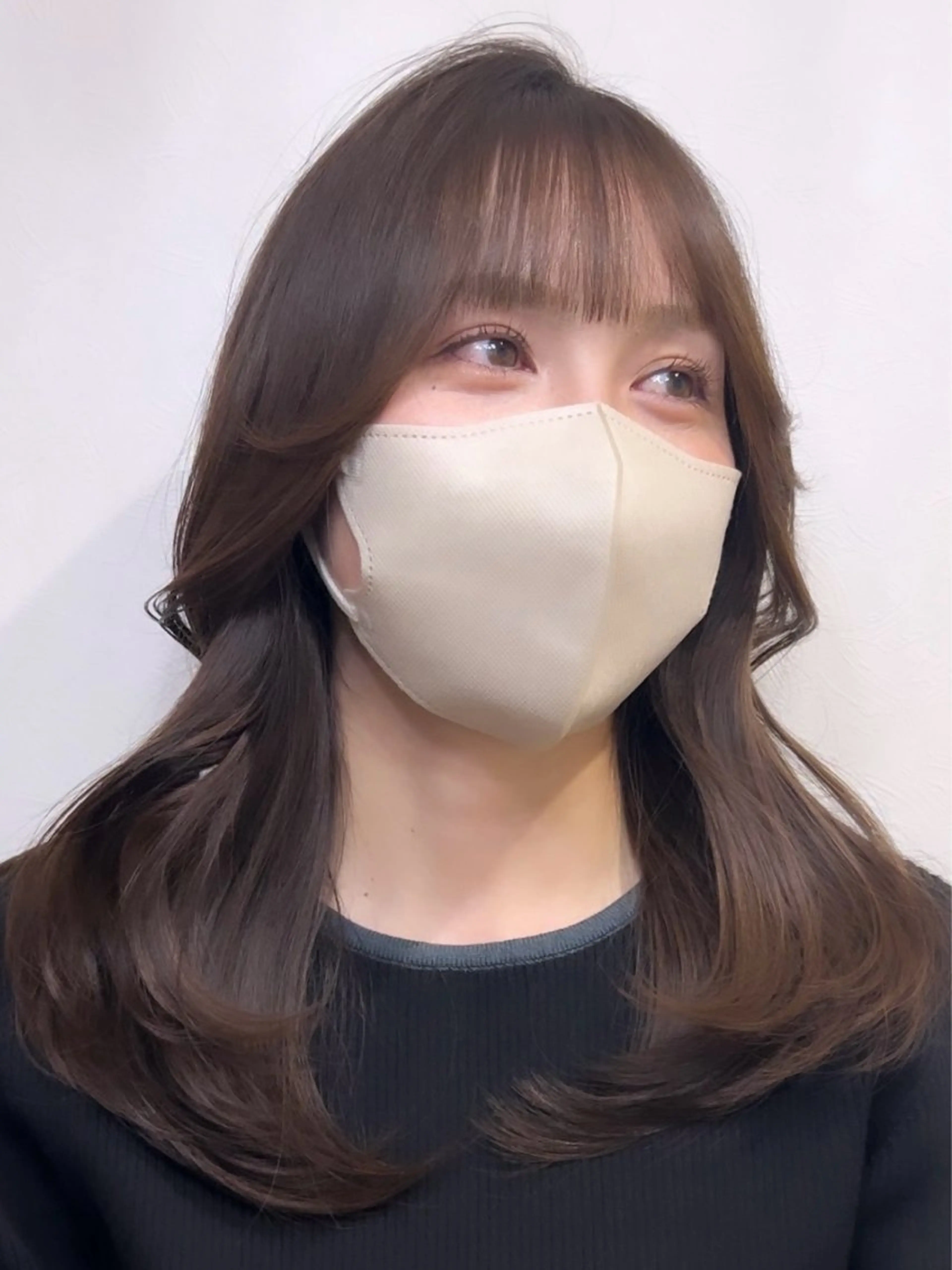 セミロング 剣持友希/高崎 ifh iizukaのヘアスタイル
