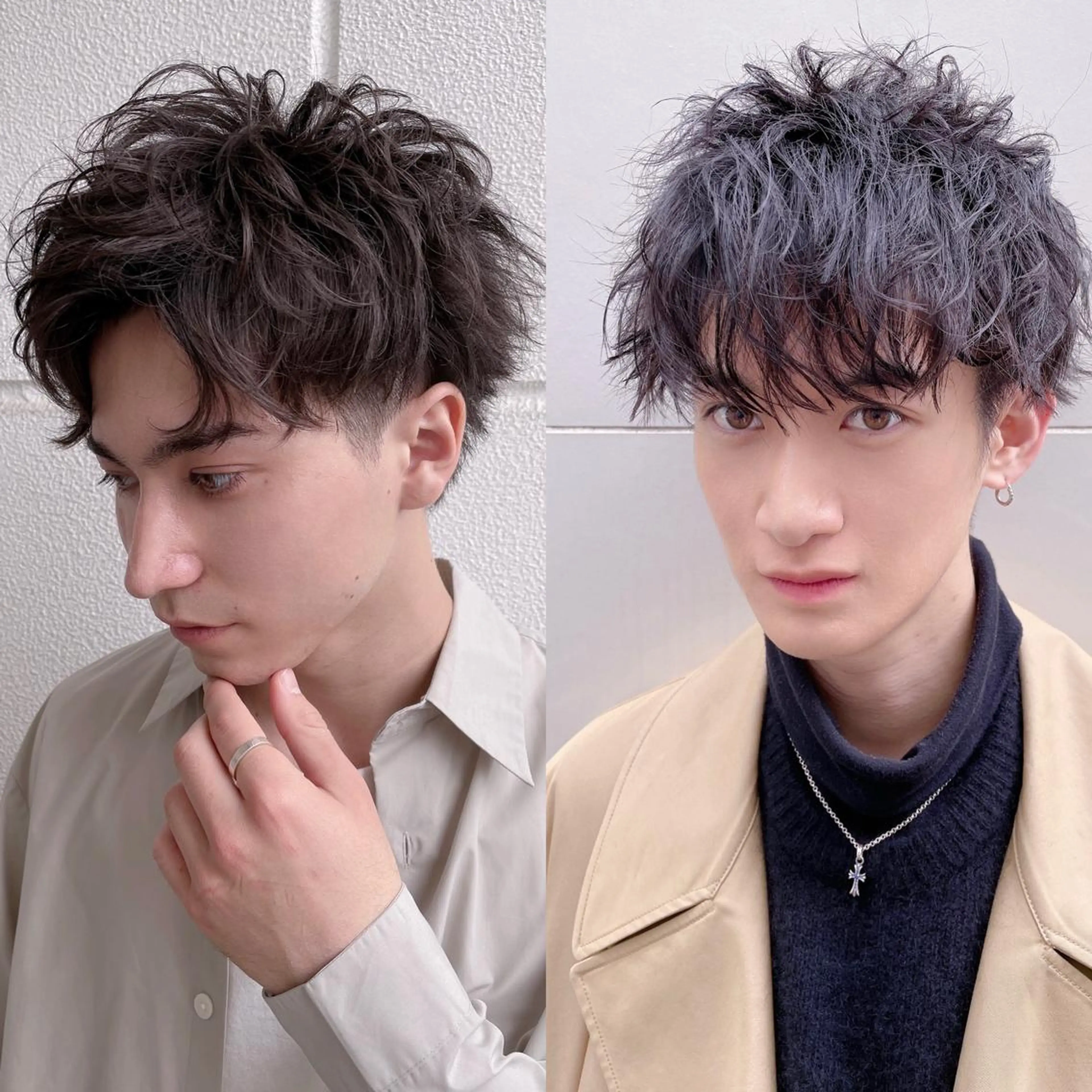 ショート メンズ アップバング センターパート マッシュ メンズパーマ 【代表】 高瀬慎也/縮毛矯正のヘアスタイル