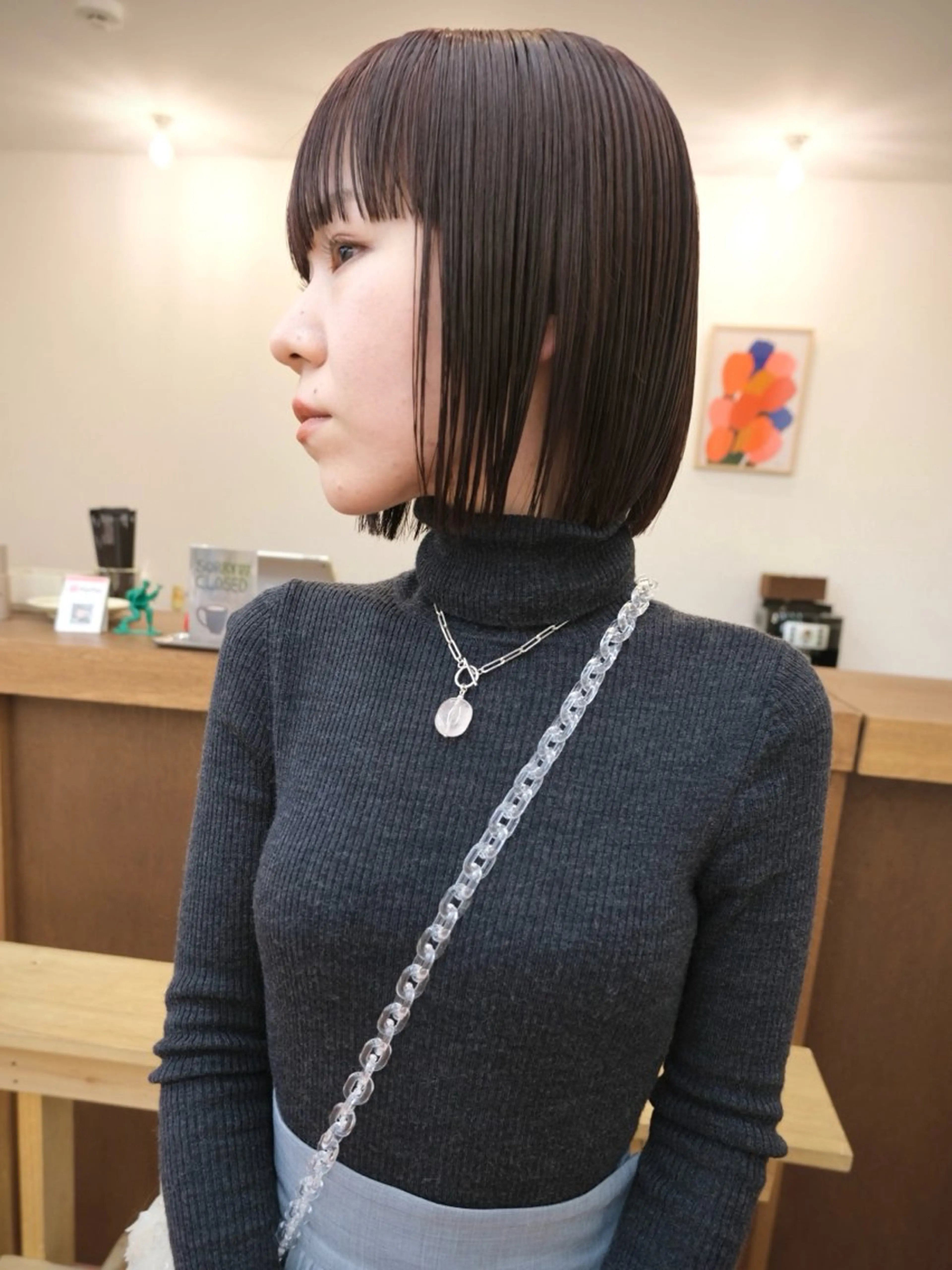 ショート カラー カット トリートメント 矢場町/栄/上前津/ 佐藤祐希のヘアスタイル