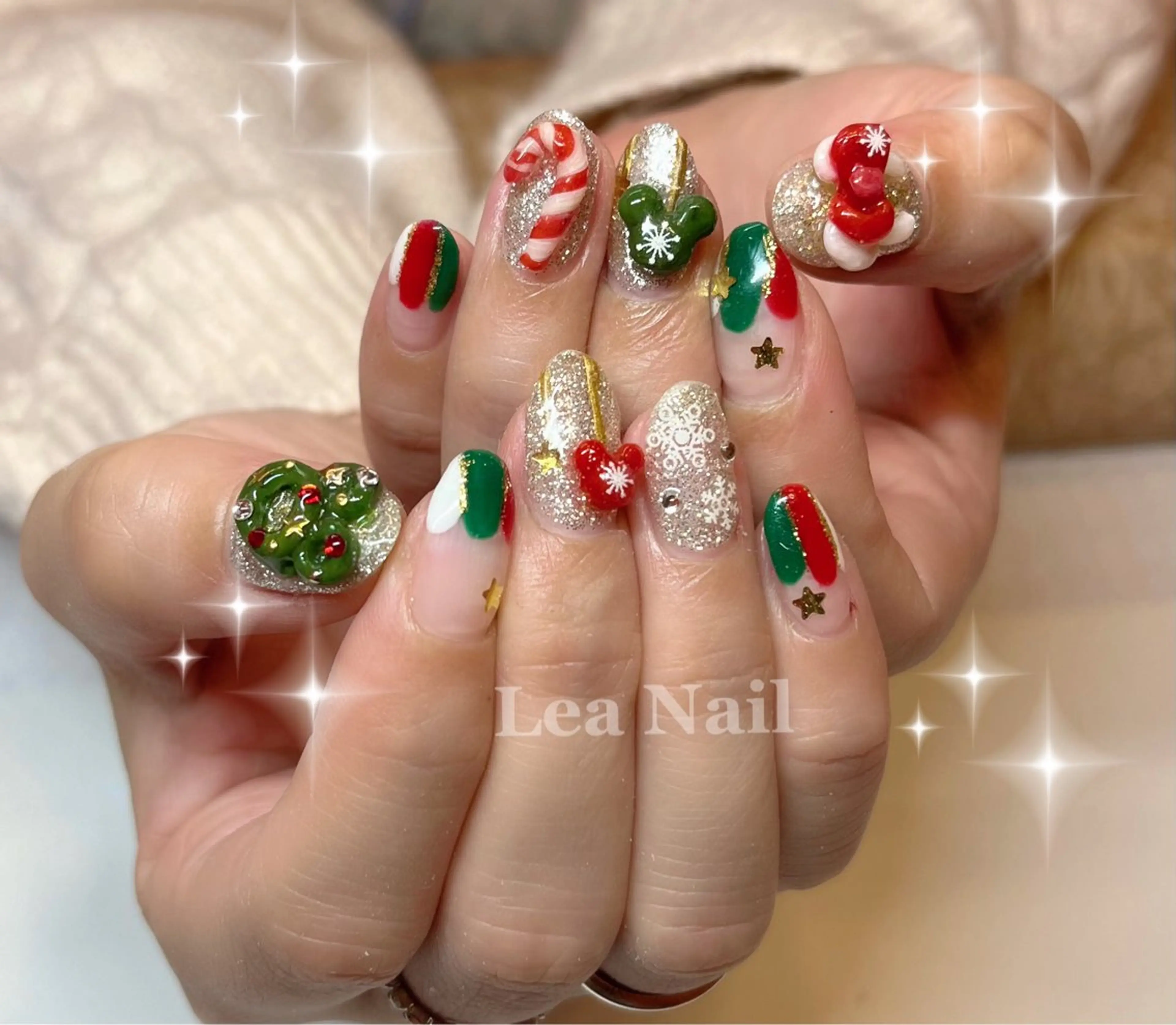 ネイル 冬ネイル クリスマス Lea Nailのネイルデザイン