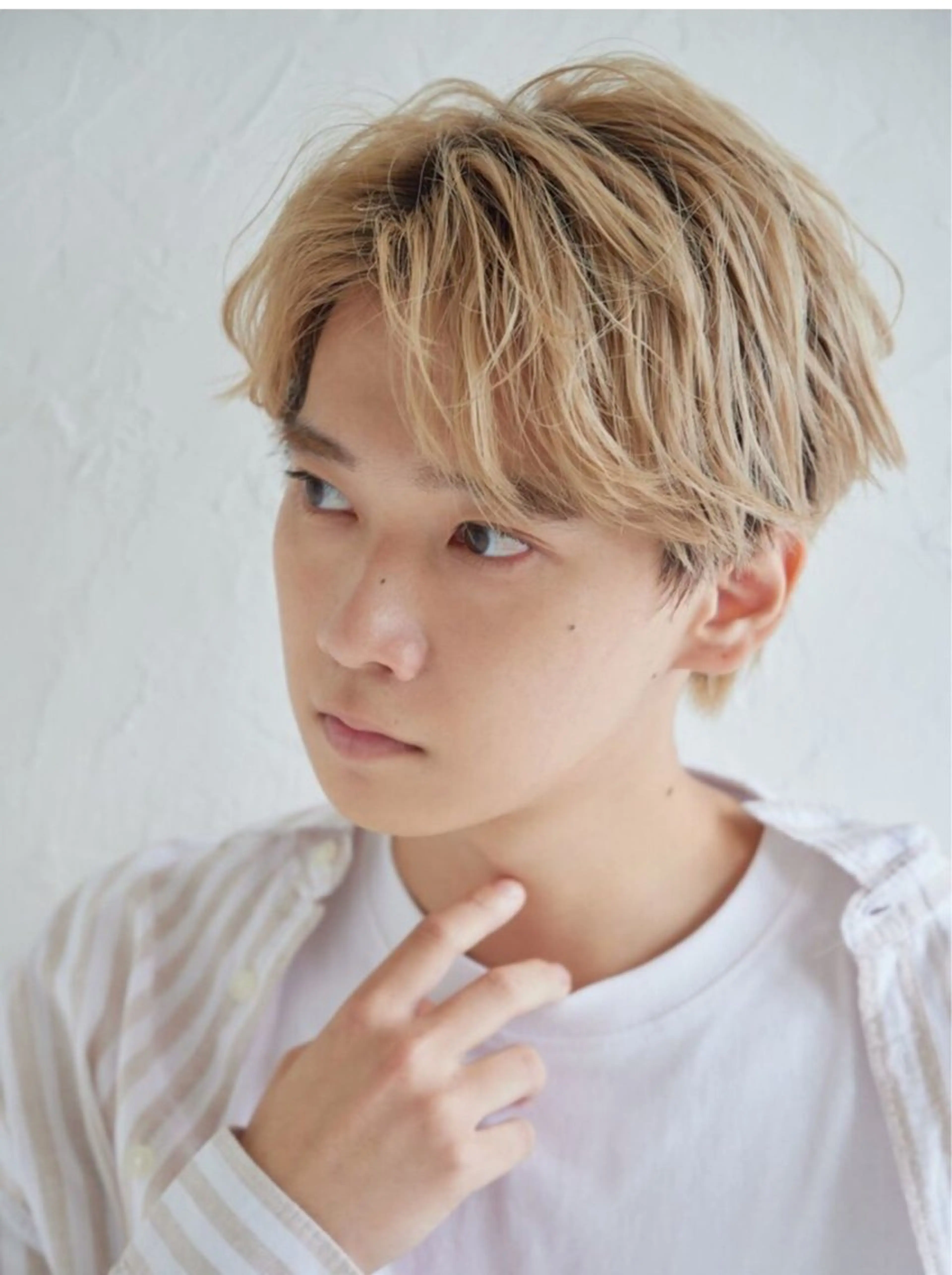 カラー メンズ little  porto所属・透明感・艶感 小坂隼斗のヘアスタイル