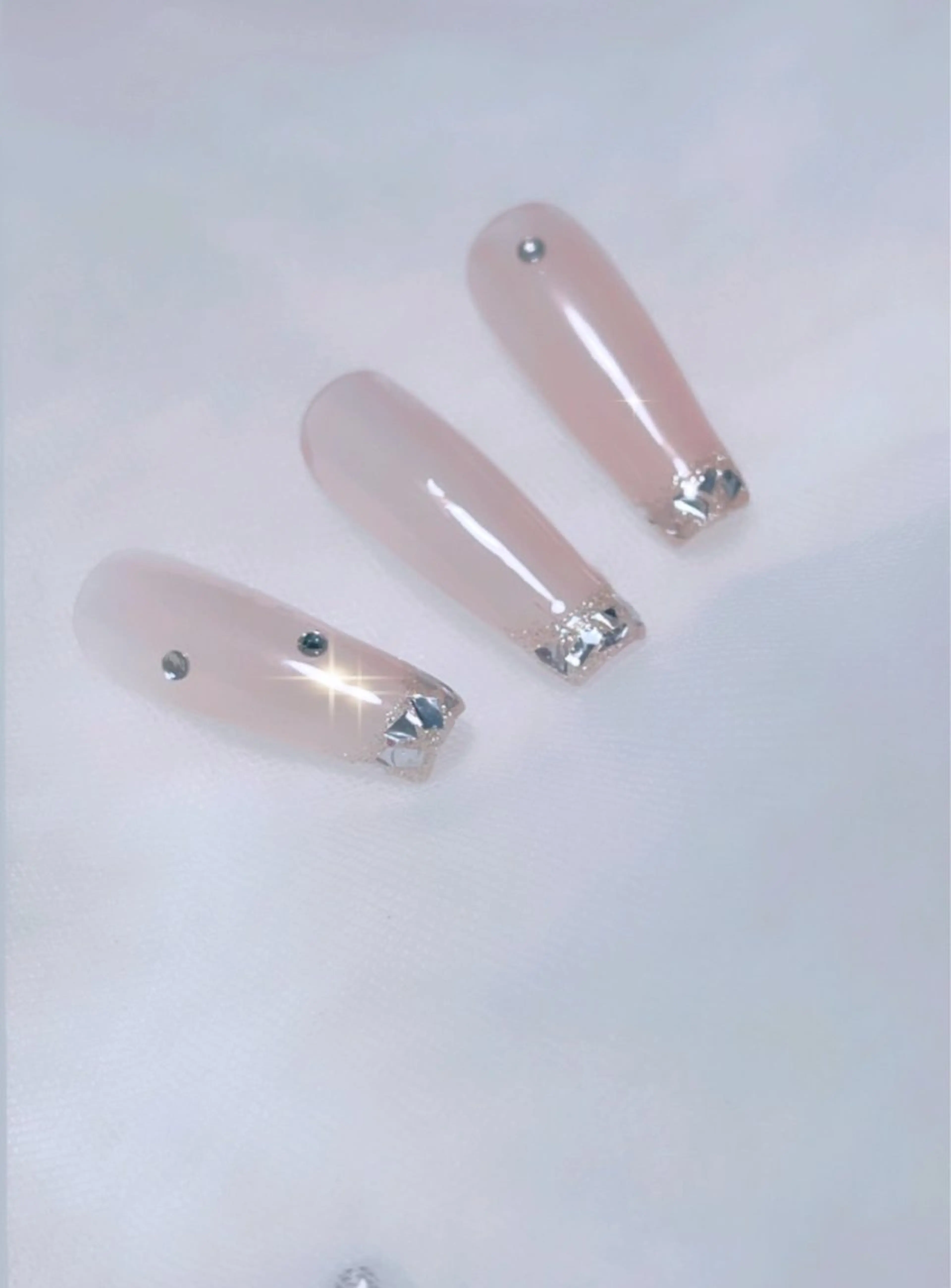 ガラスフレンチ(クリアベース)カラーベース＋¥300※パーツ別途¥50​〜​の写真
