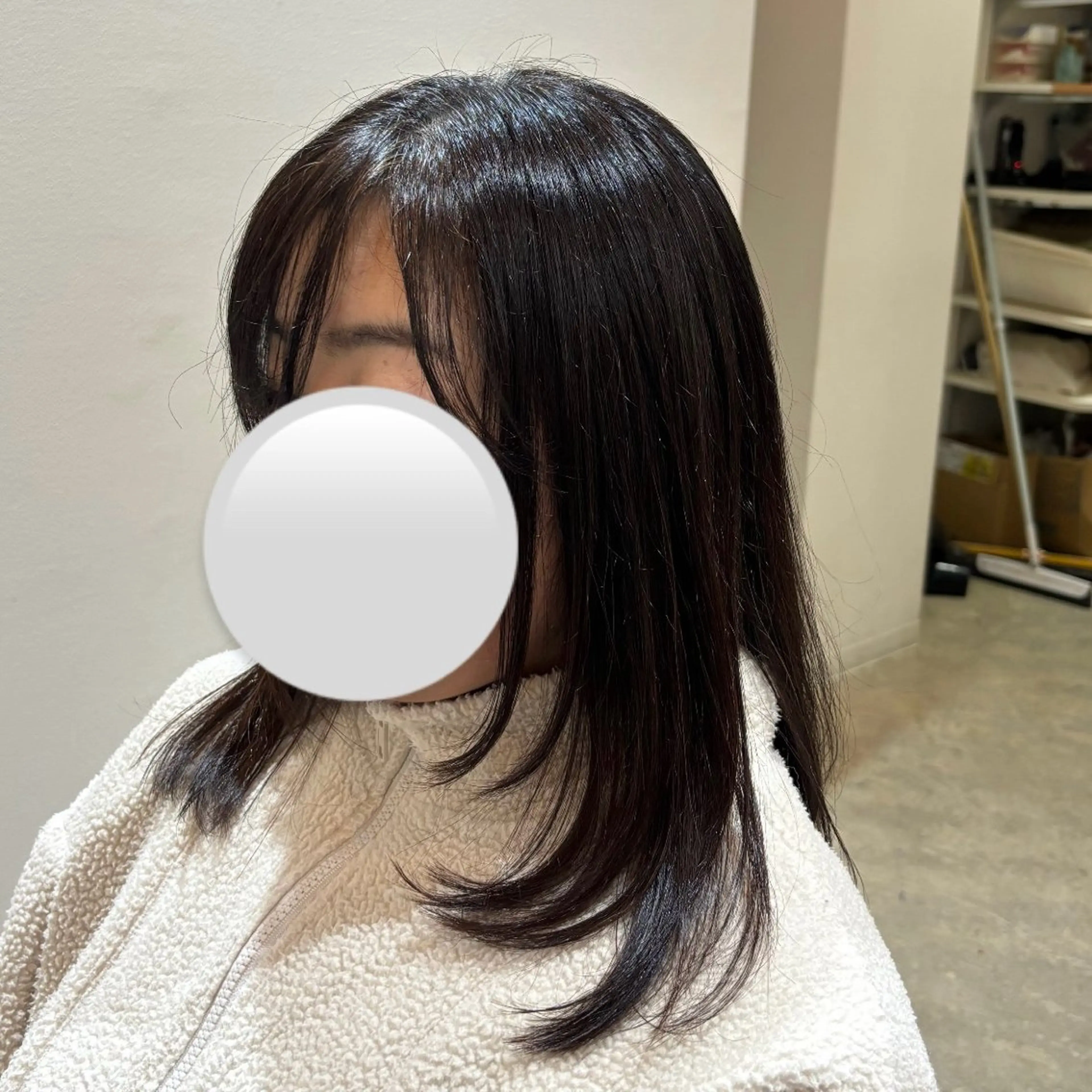 ロング レイヤーカット 小顔カット SOMEDAY Lx所属・佐藤 優里のヘアスタイル