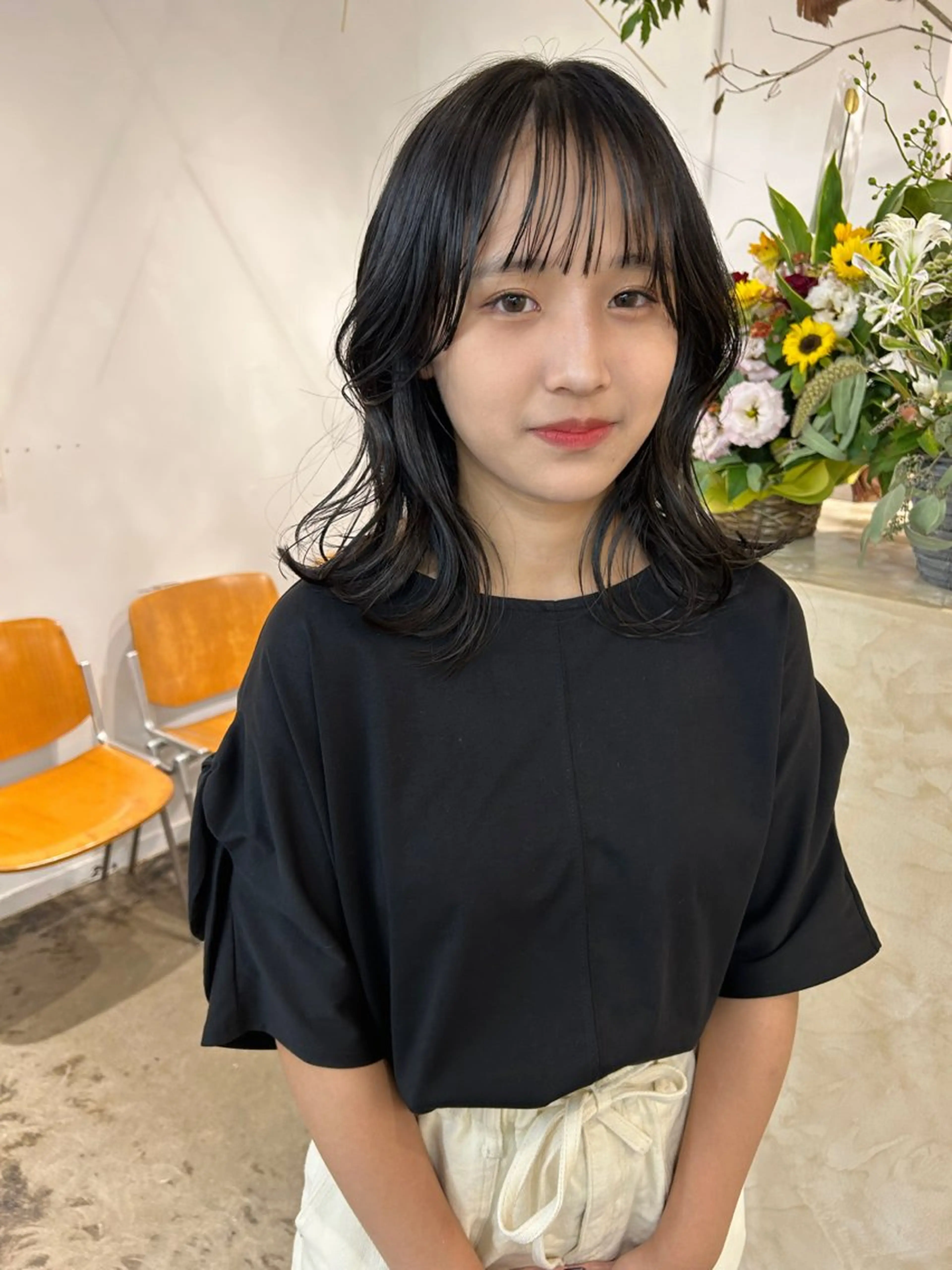 ミディアム 原 瑞希のヘアスタイル