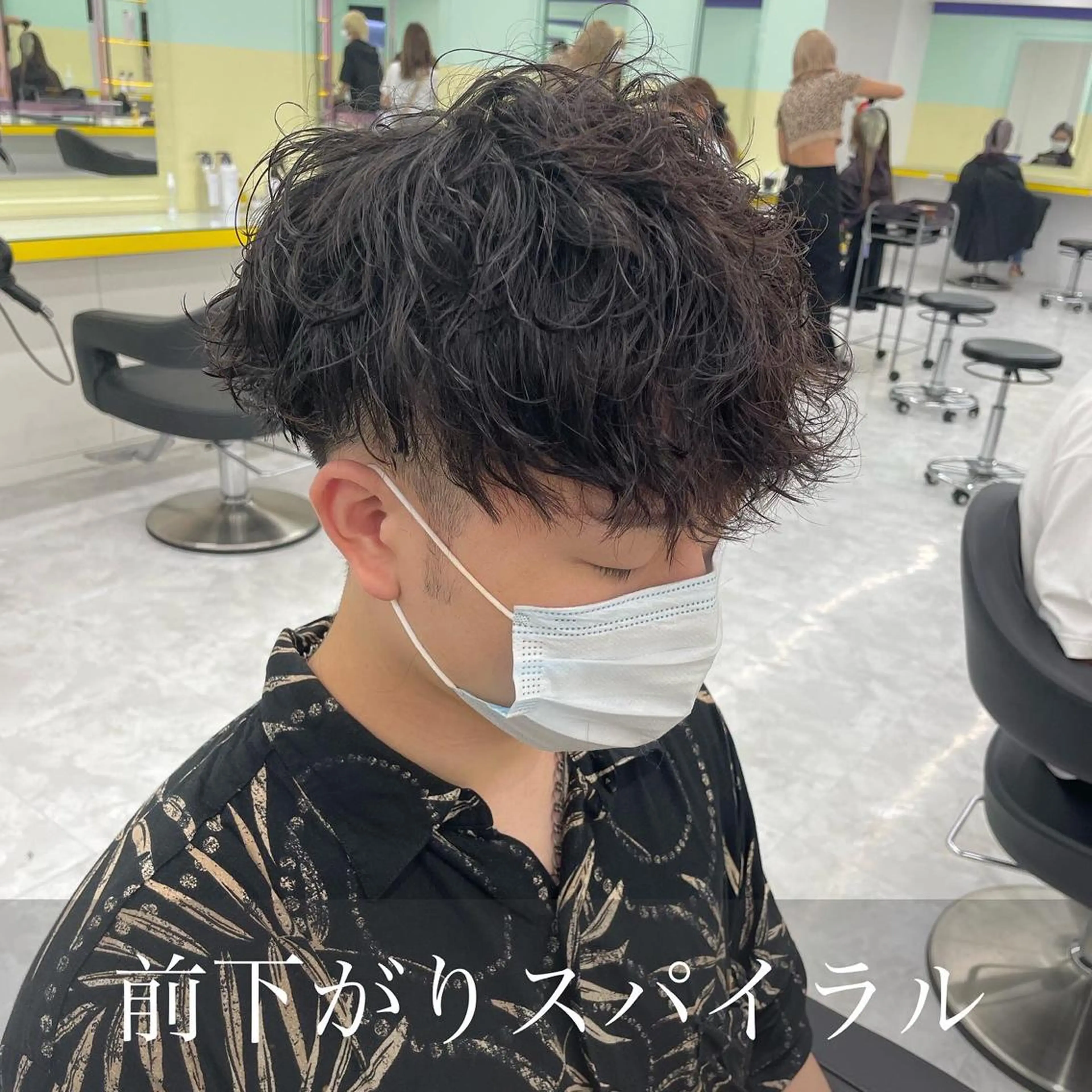 メンズ カット 横浜メンズパーマ🔥 大野賢人のヘアスタイル