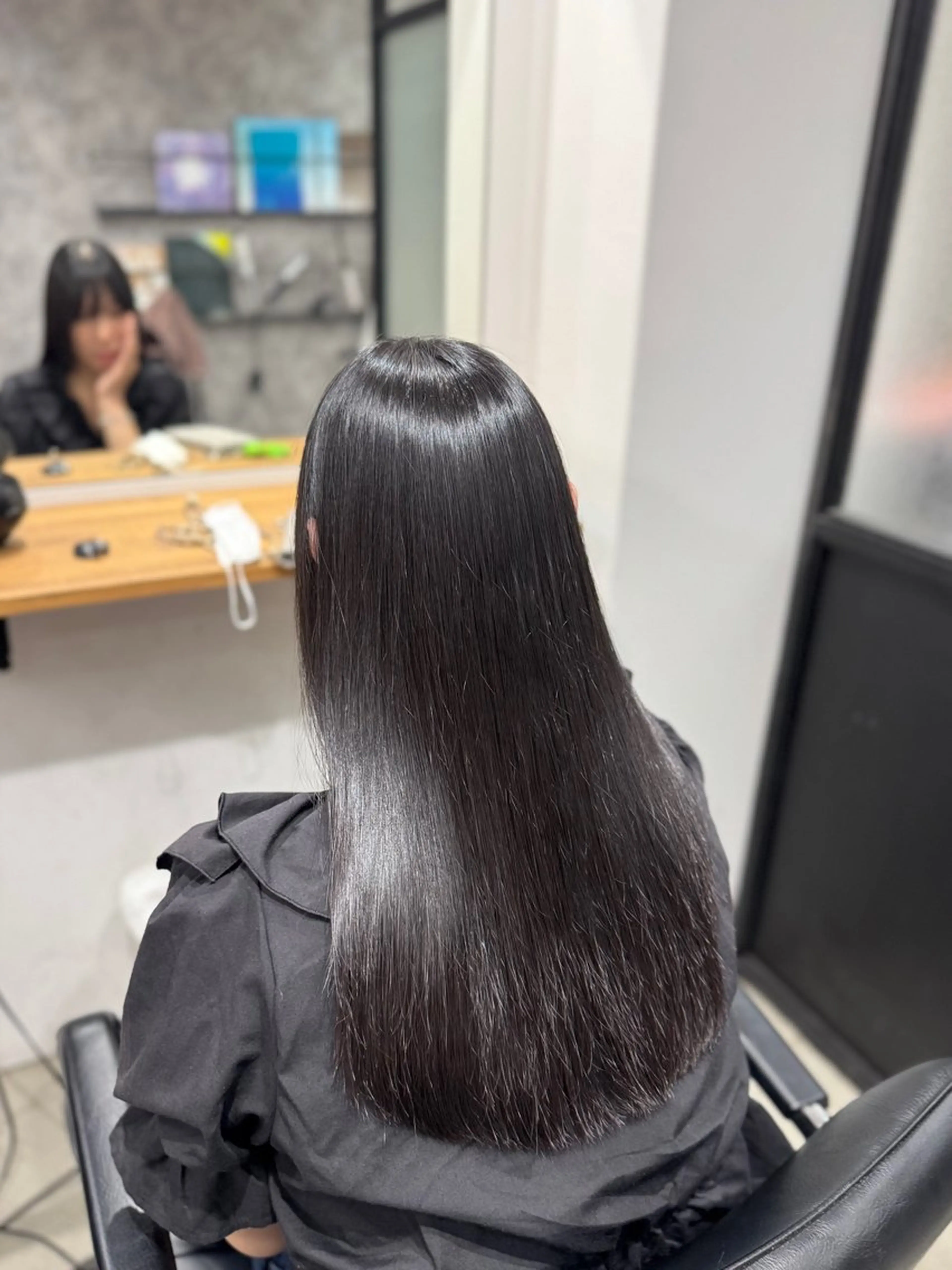 ロング 縮毛矯正 縮毛矯正 Ceaven 溝の口【セヴン】所属・ツヤツヤ縮毛矯正 men'sカット小山のヘアスタイル
