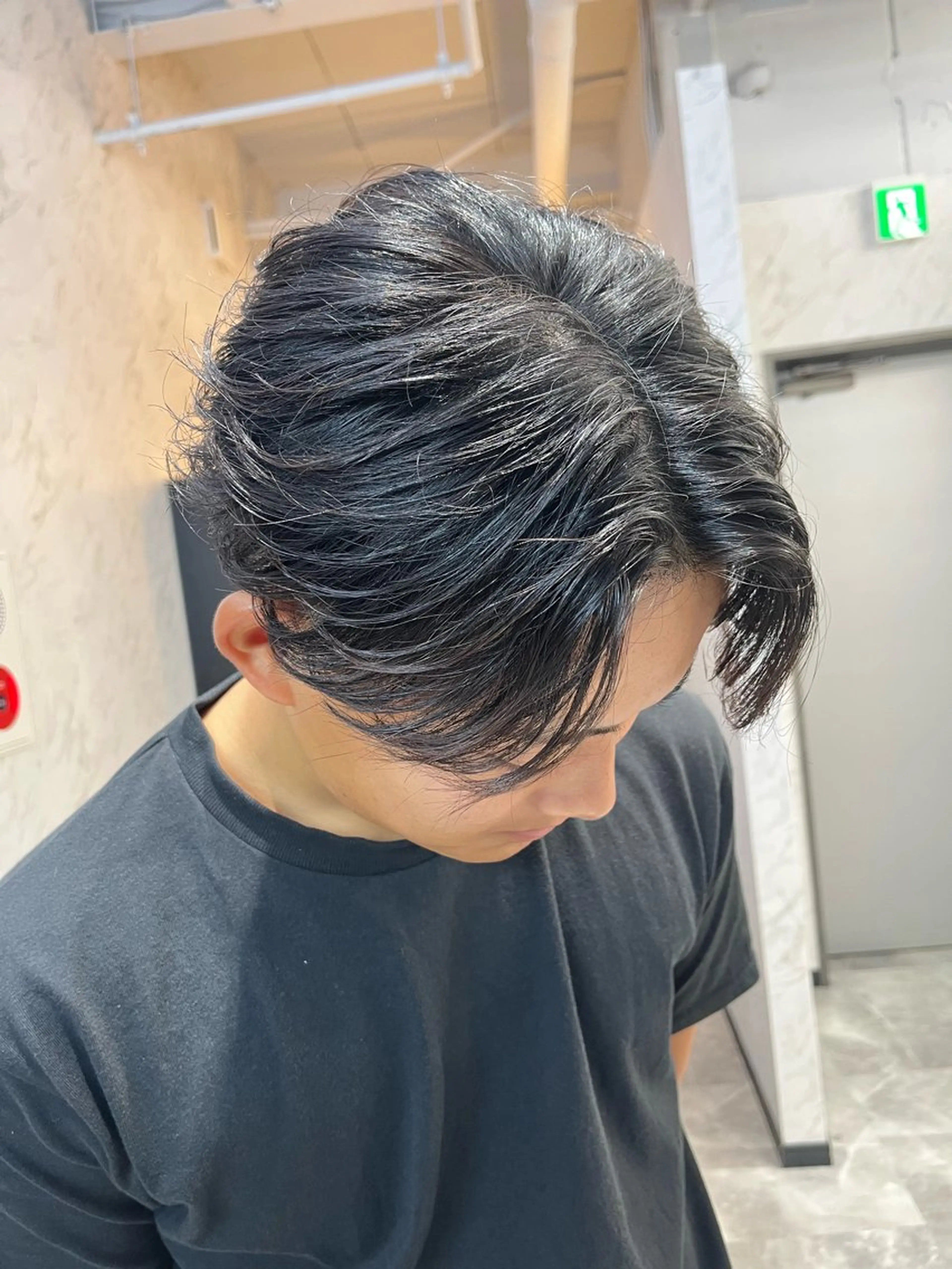 カット➕フェザーパーマの写真