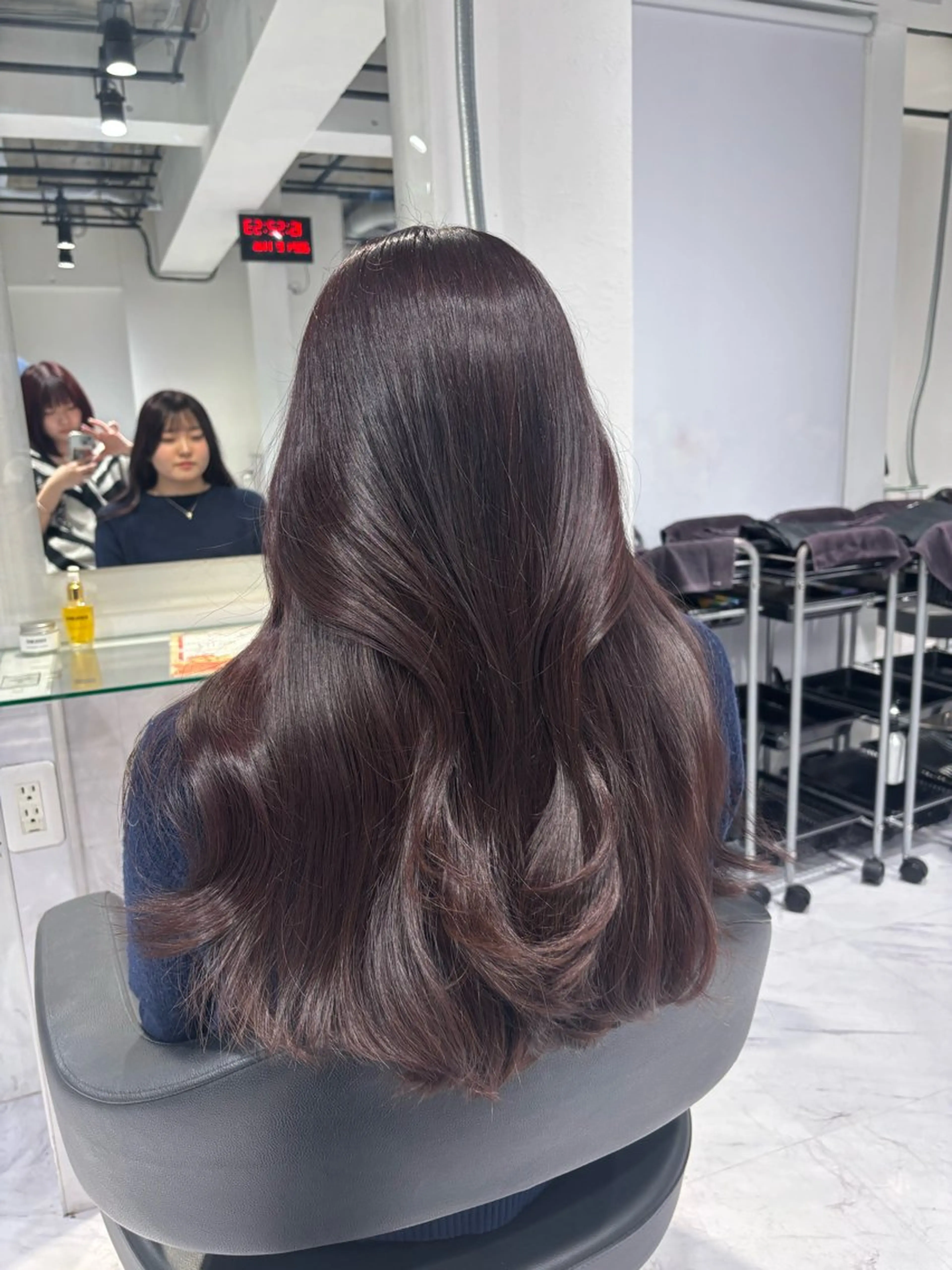 ロング カラー ヘアカラー トリートメント ヘッドスパ ヘアセット 表参道♡暗髪^ྀི 艶カラー♡アユミのヘアスタイル