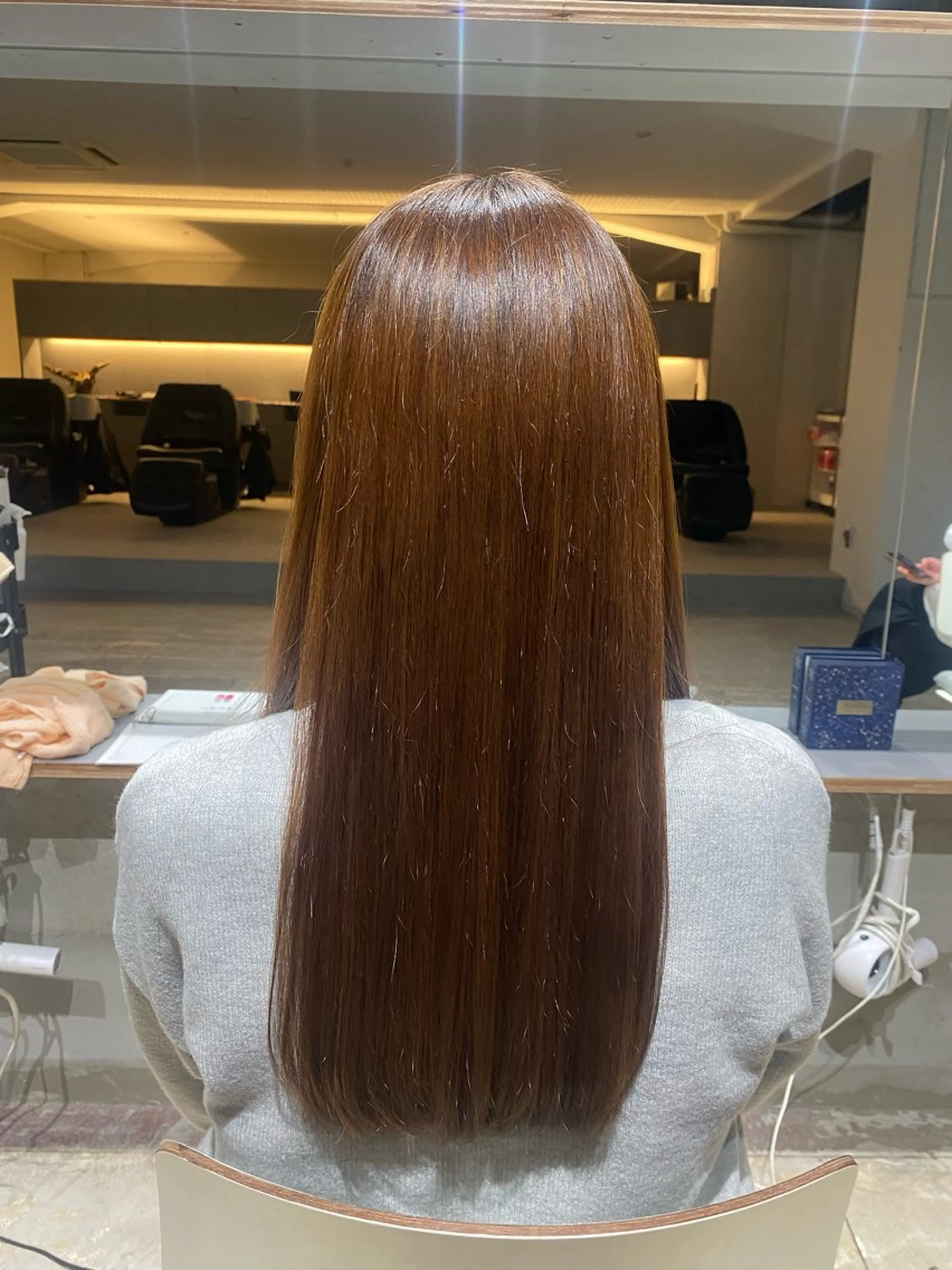 ロング 顔周りカット レイヤーカット ロング カット 玉置 七海のヘアスタイル