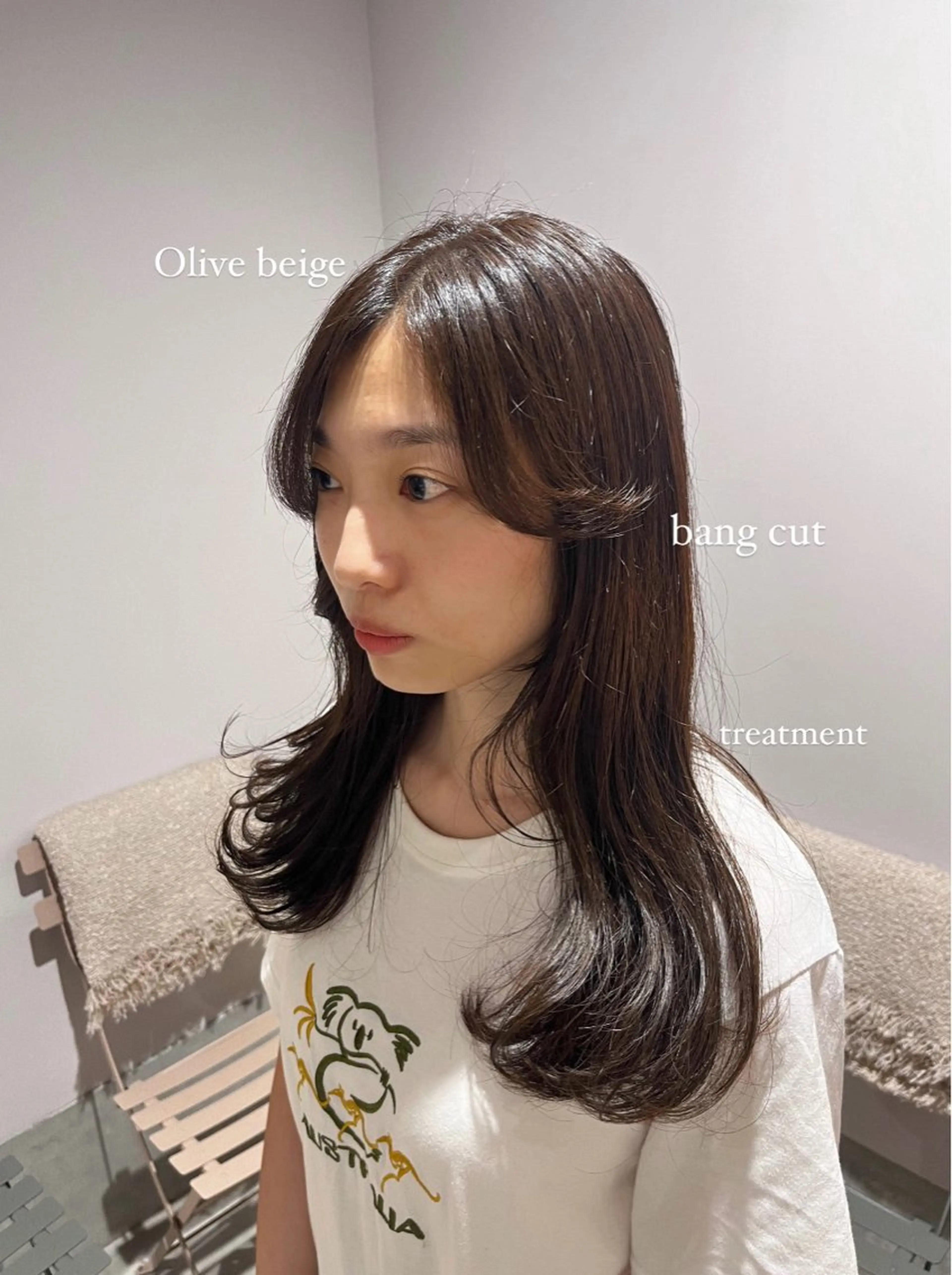 ロング カラー ケアカラー 韓国風ヘア MINX The pass所属・透明感ケアカラー/ レイヤー/ryokaのヘアスタイル