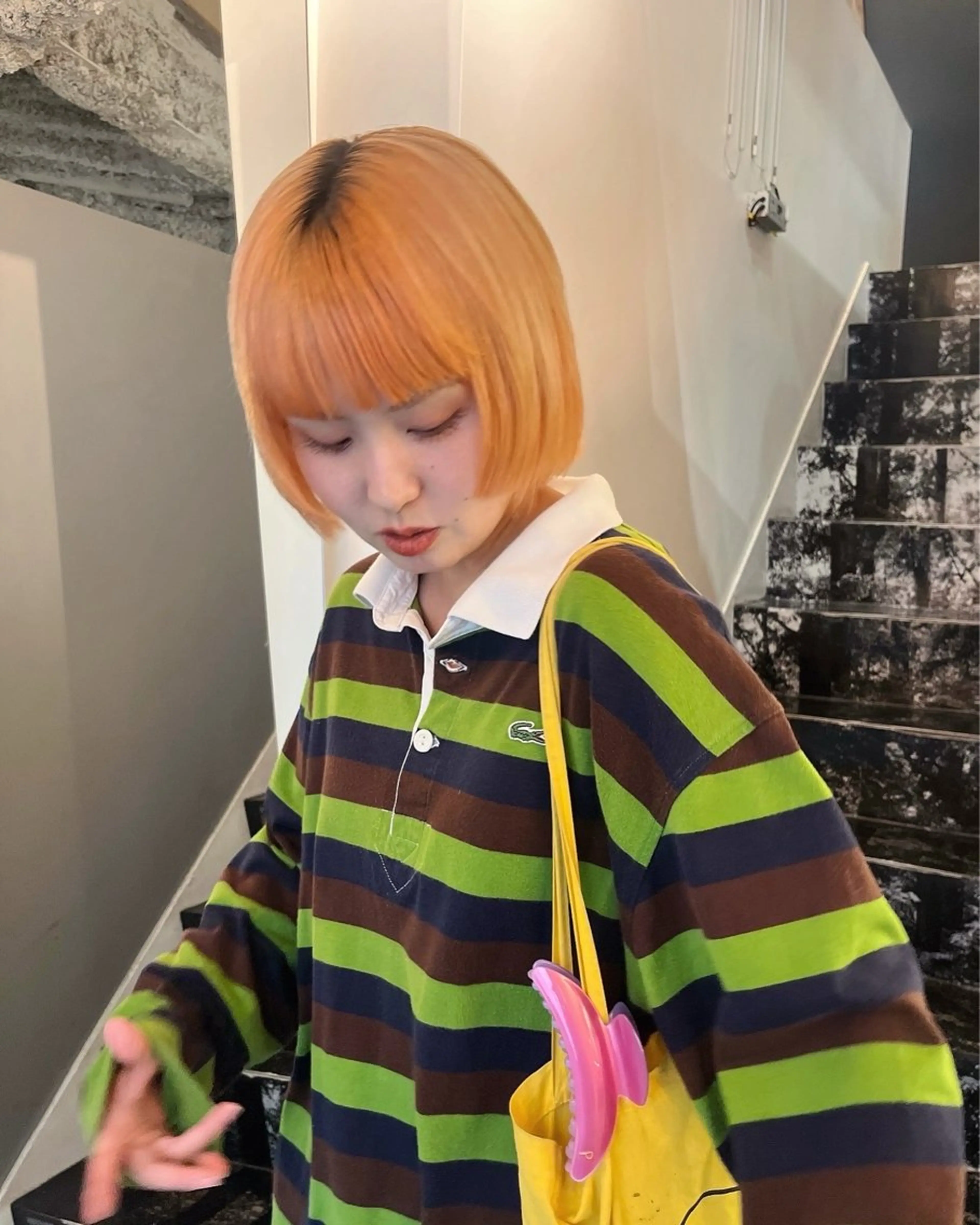 ショート デザインカラー 原宿/キシタのヘアスタイル