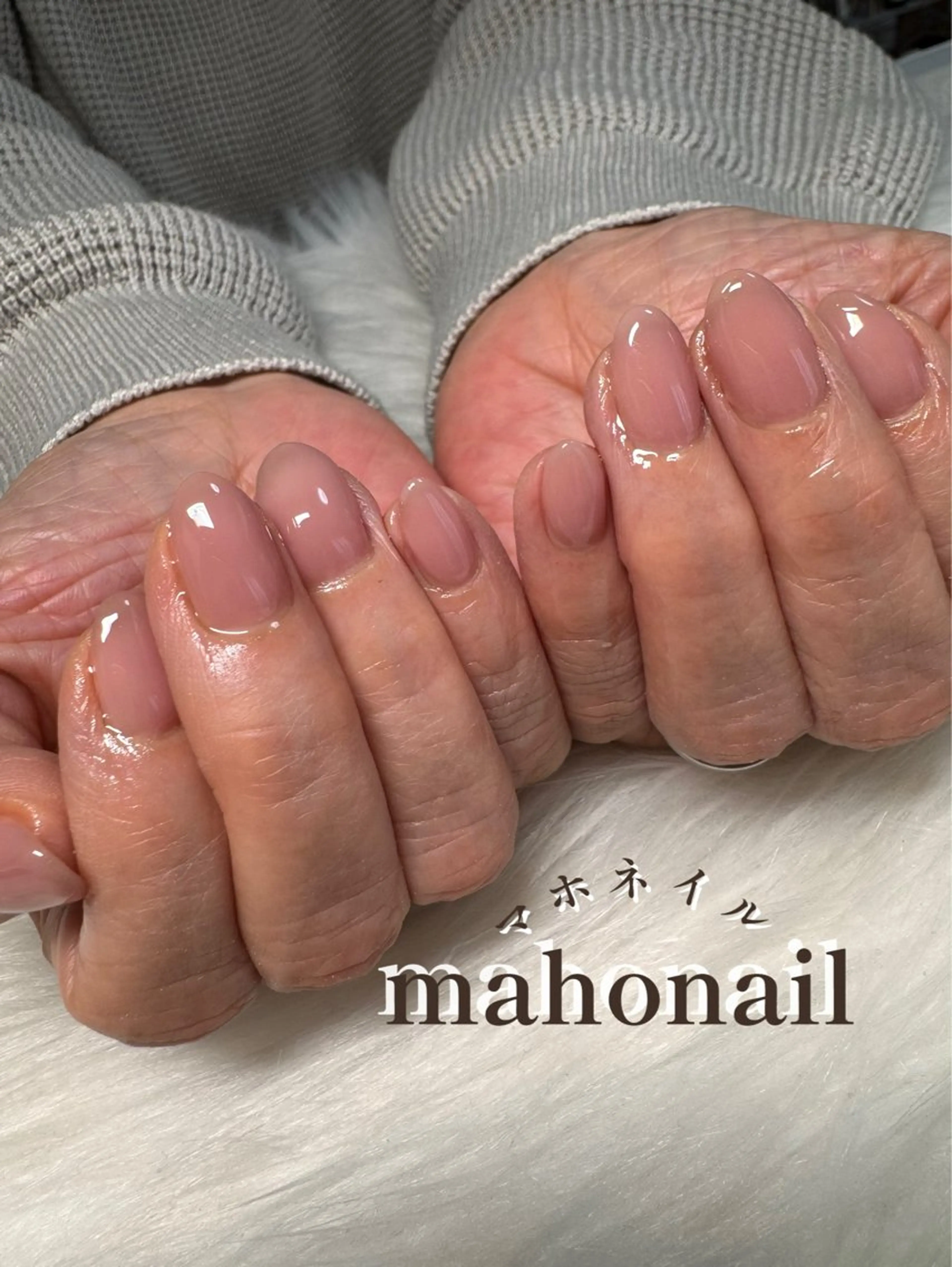 ネイル ワンカラーネイル ハンドネイル maho nail マホネイルのネイルデザイン