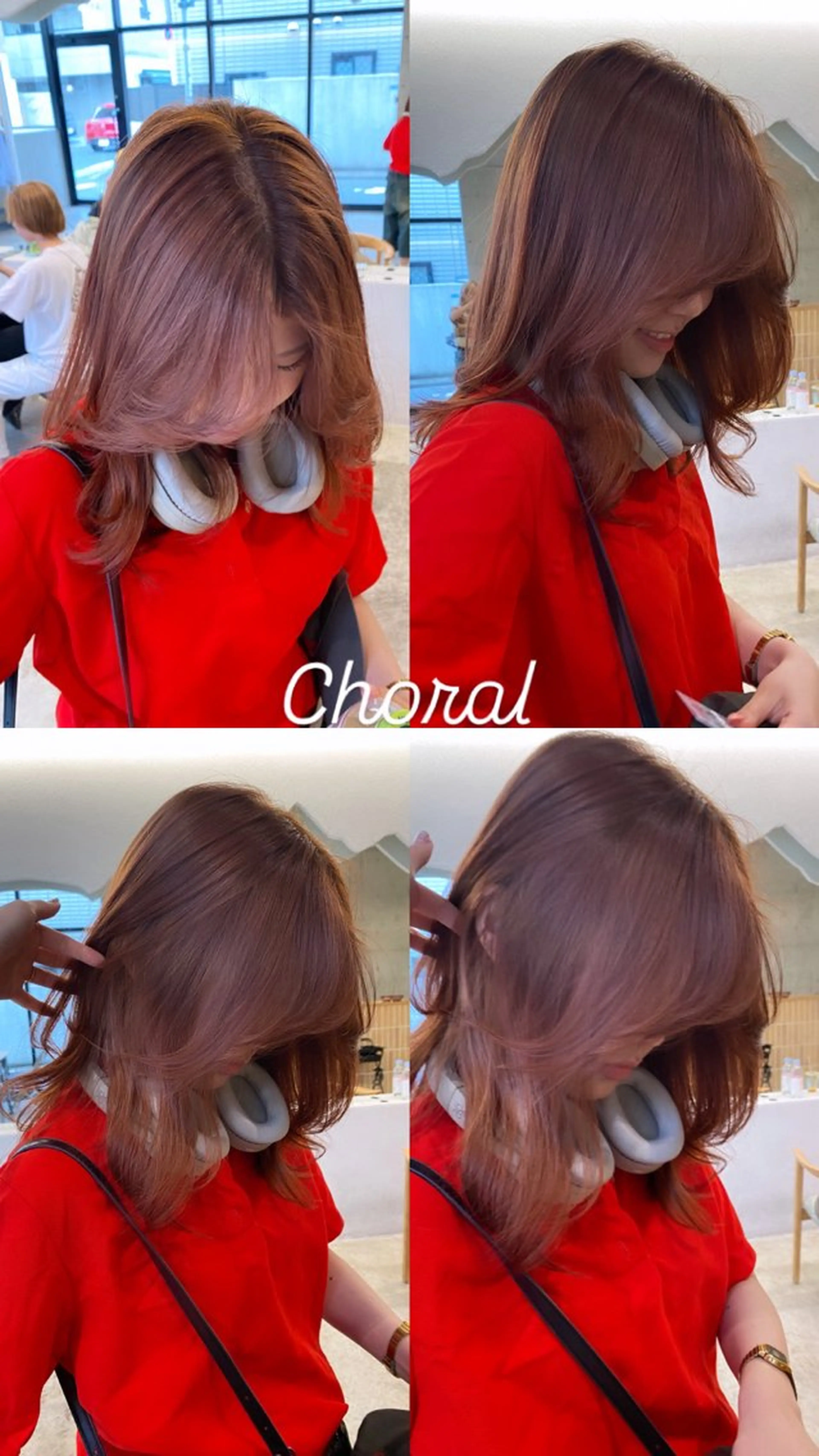 ミディアム カラー カット ヘアカラー トリートメント レイヤー/柔色 /saKiのヘアスタイル