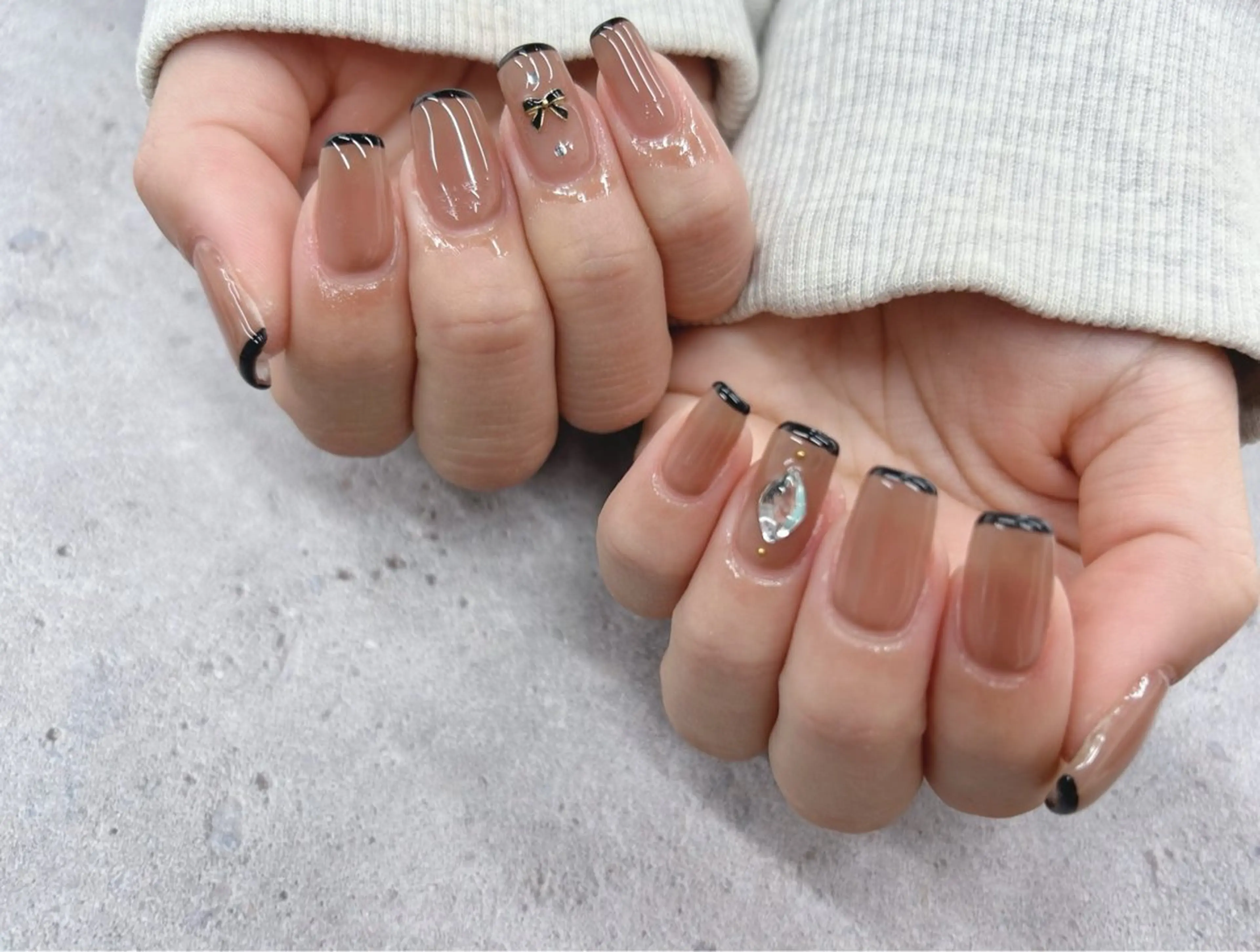 ネイル フレンチネイル ハンドネイル Nail Salon agré所属・agré ネイルサロン アグレのネイルデザイン