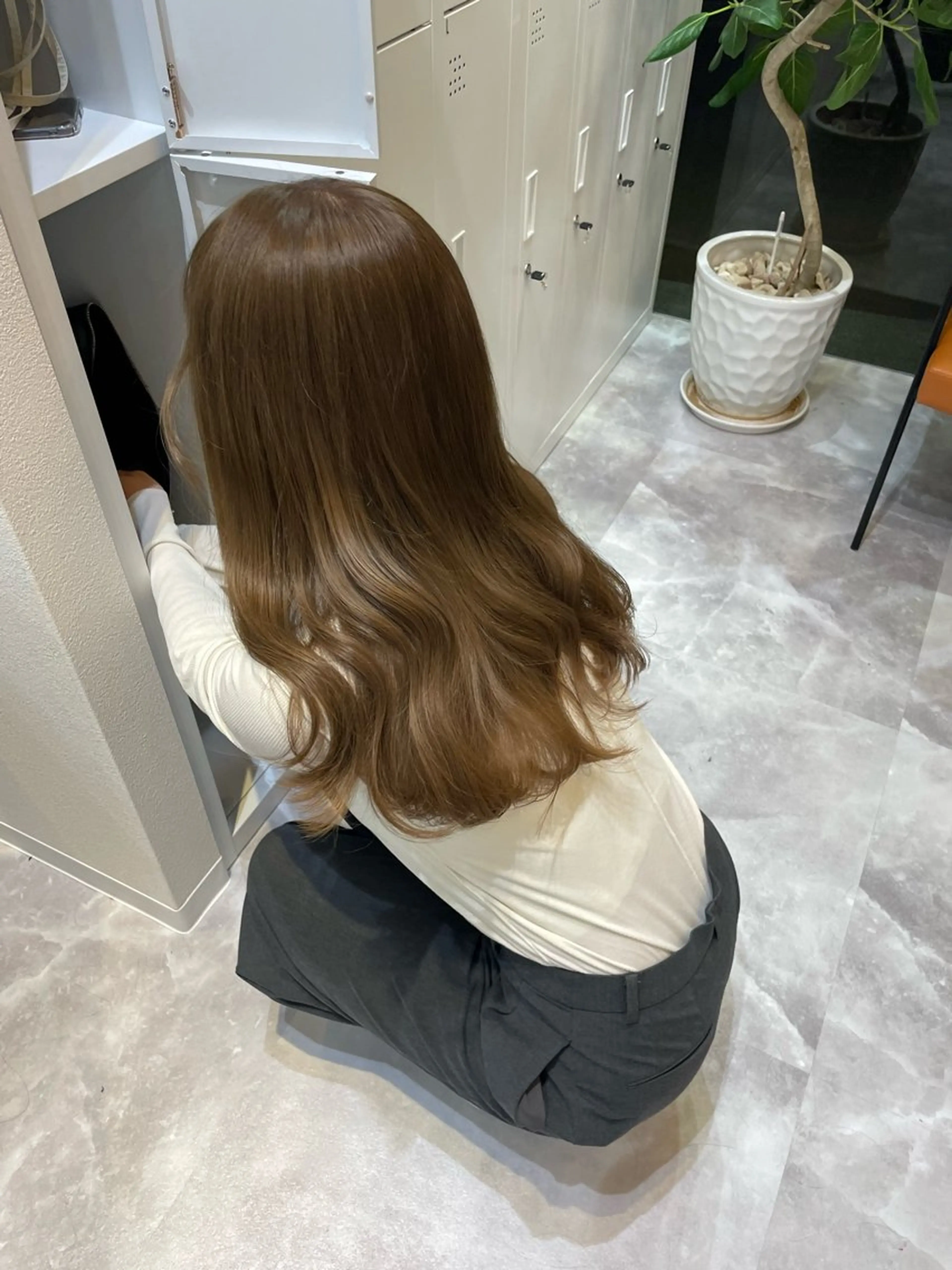 ロング ヘアカラー 似合わせカラー 梅田 ayanaのヘアスタイル