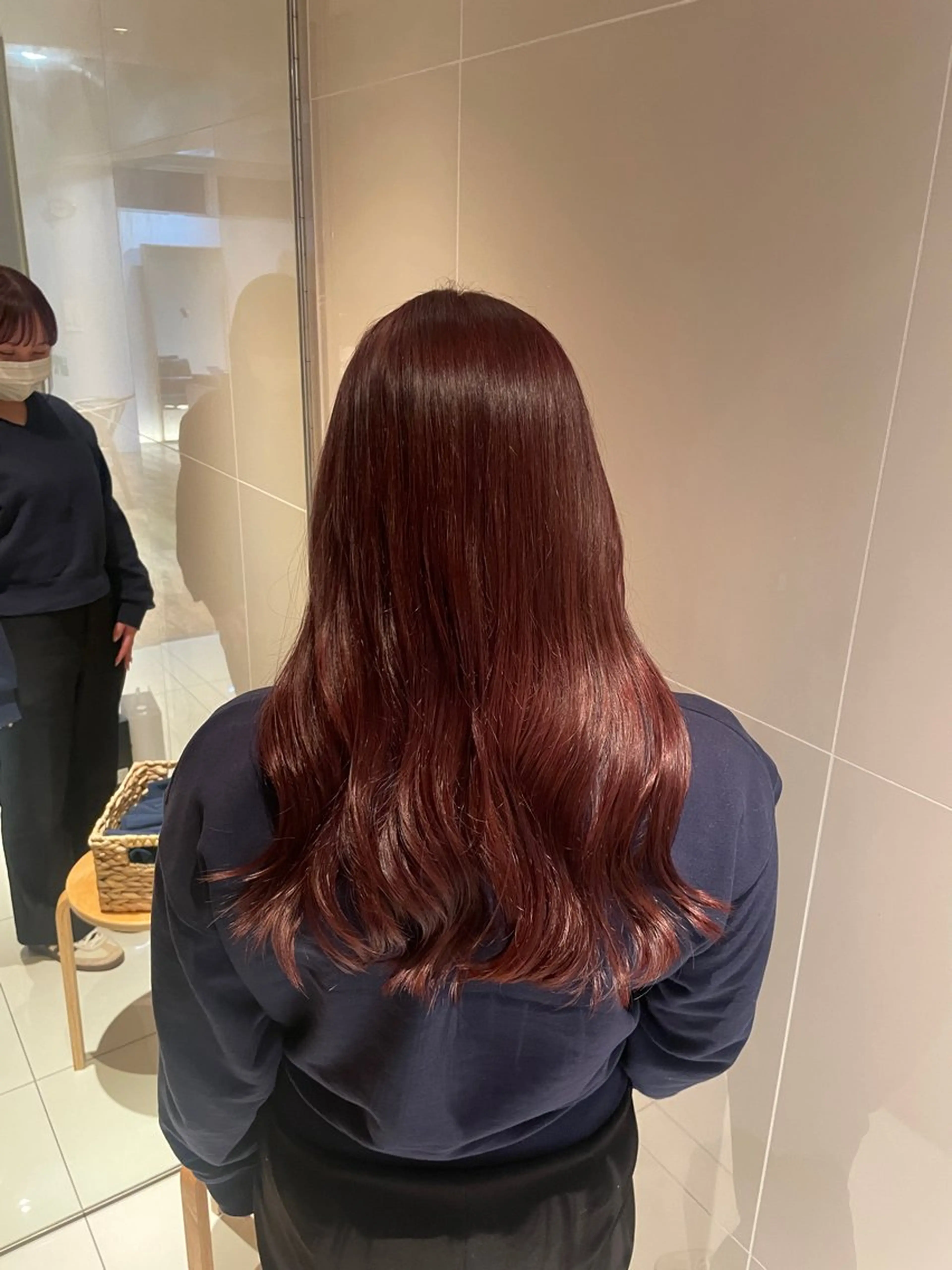 ロング カラー ラベンダーカラー ラベンダーピンク ピンクカラー カット ヘアカラー トリートメント 縮毛矯正/暖色 カラー/ひかるのヘアスタイル