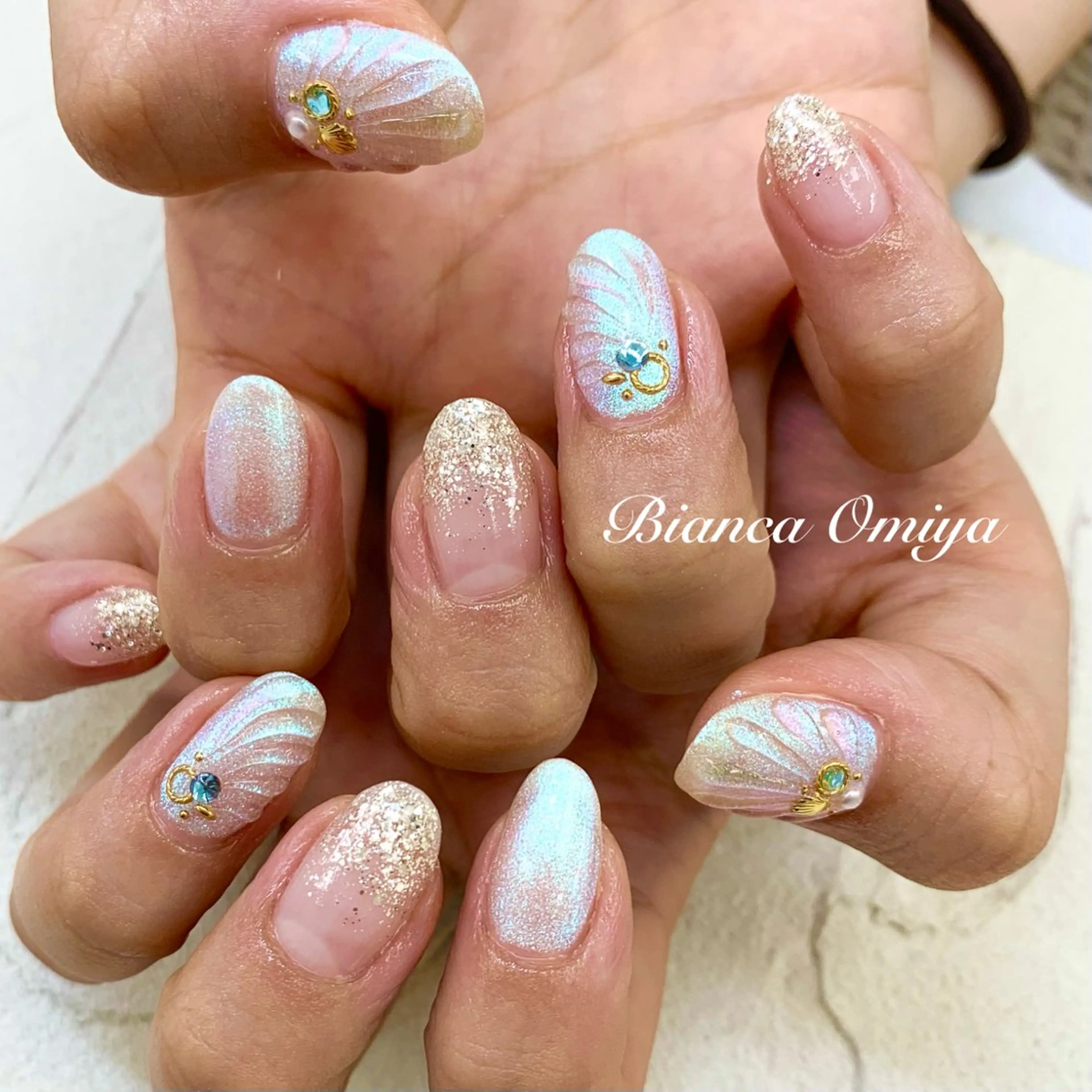 ネイル ハンドネイル ビアンカ大宮 店長 モリサワレイラのネイルデザイン
