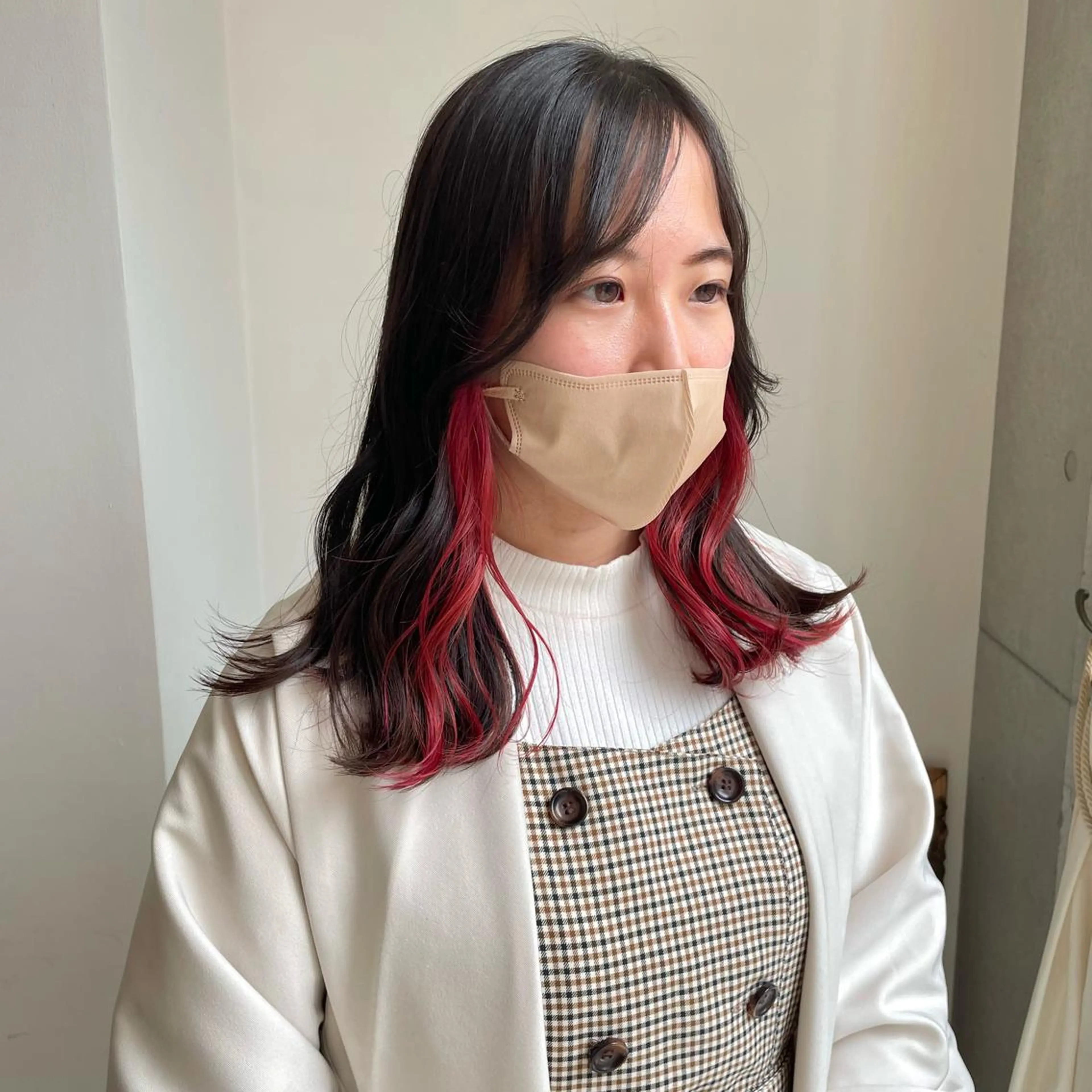 セミロング カラー ショート/ブリーチ mizuki🐋のヘアスタイル