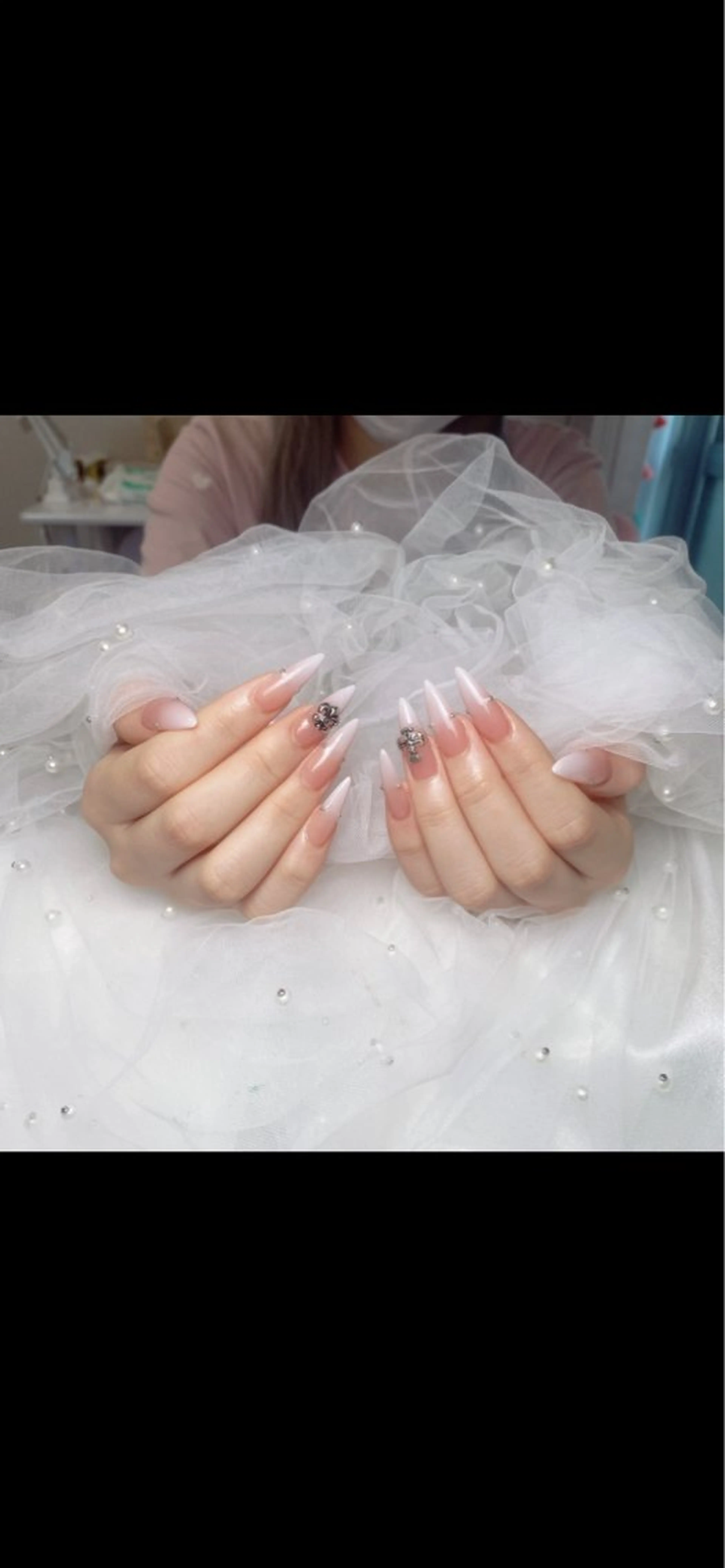 自爪カラーグラデーションの写真