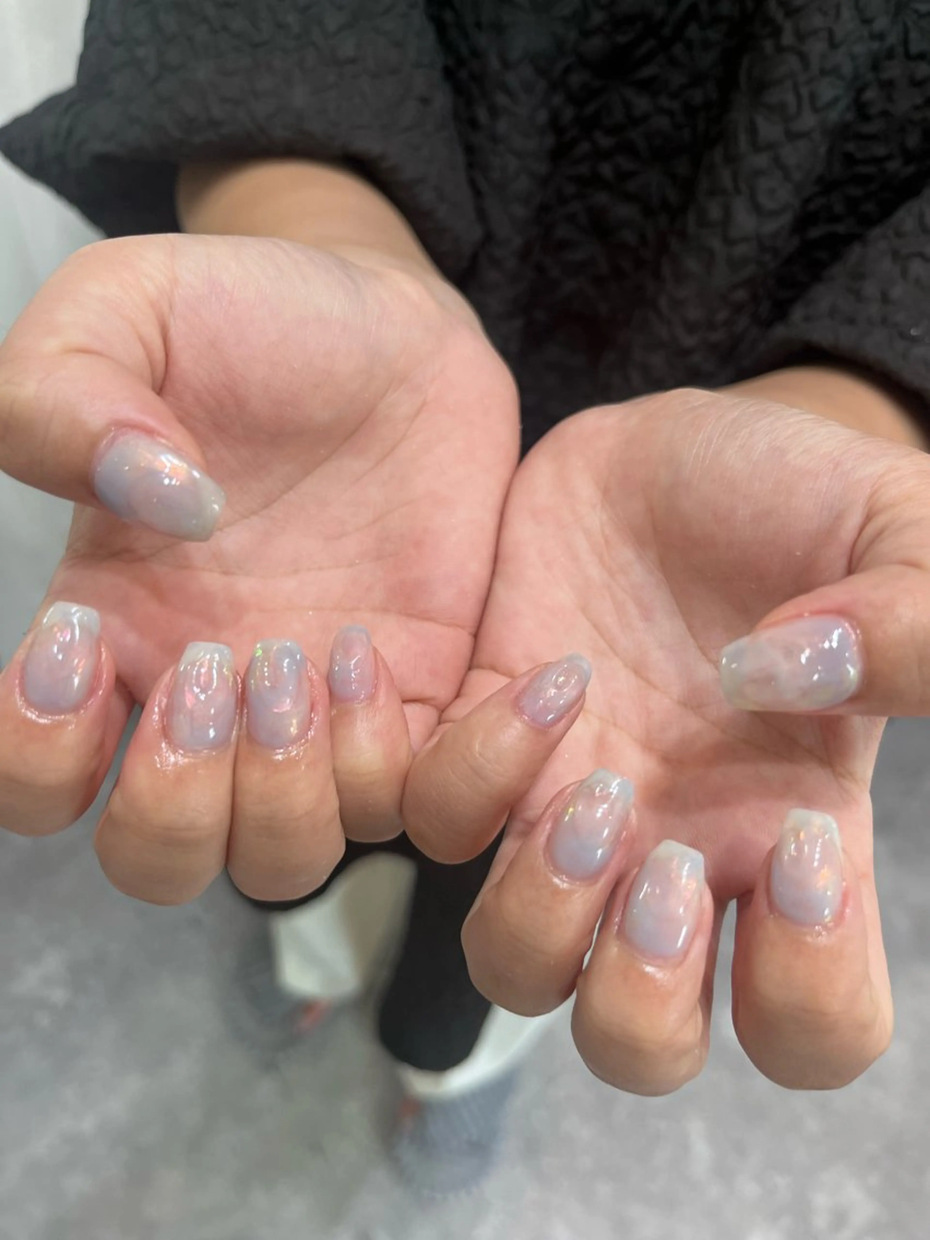 ネイル 氷ネイル・うるうるネイル Ray Jr nailistのネイルデザイン