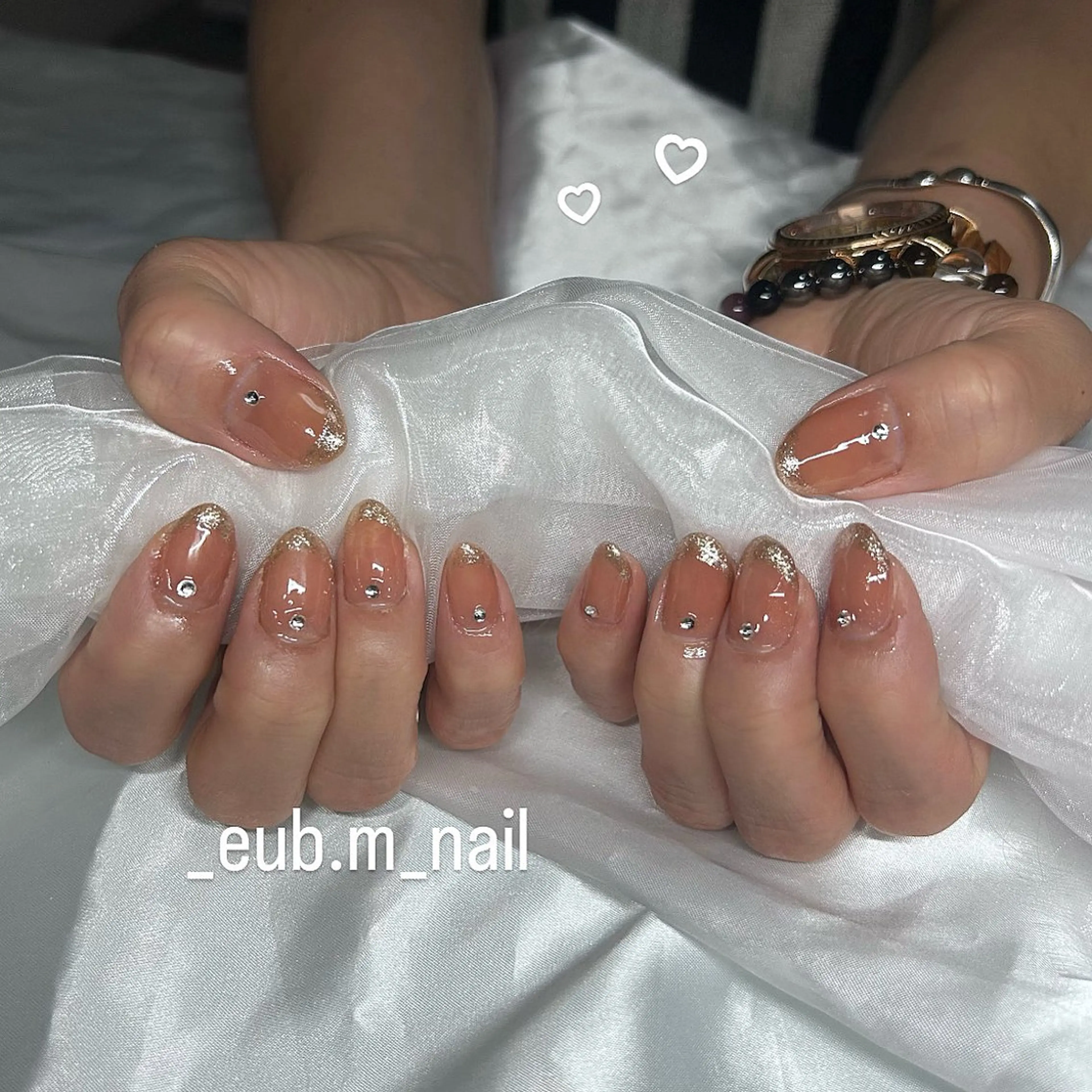 ネイル フレンチネイル ワンカラーネイル シンプルネイル 深夜ネイルサロン eub.m_nailのネイルデザイン