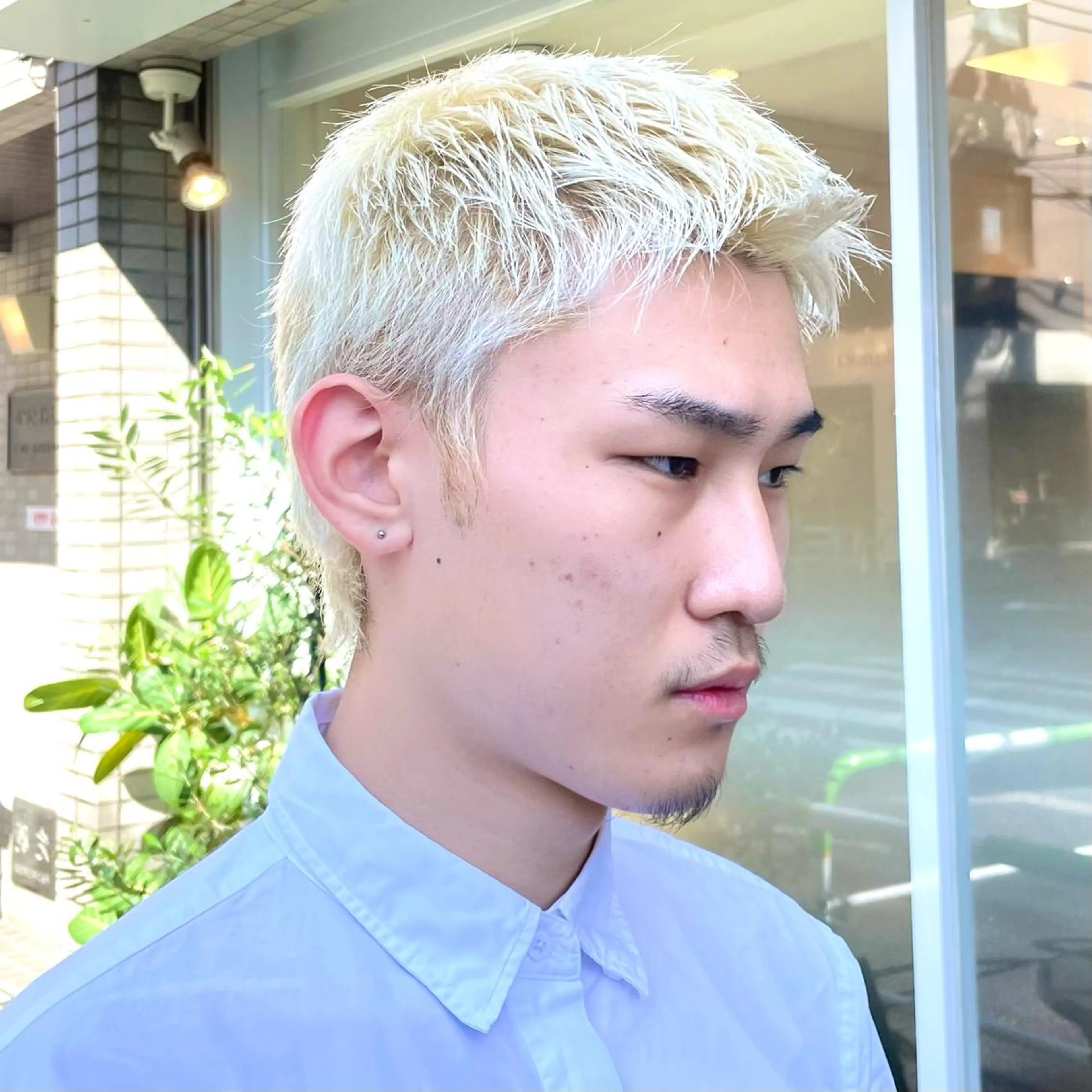 メンズカット×ダブルカラー💙の写真