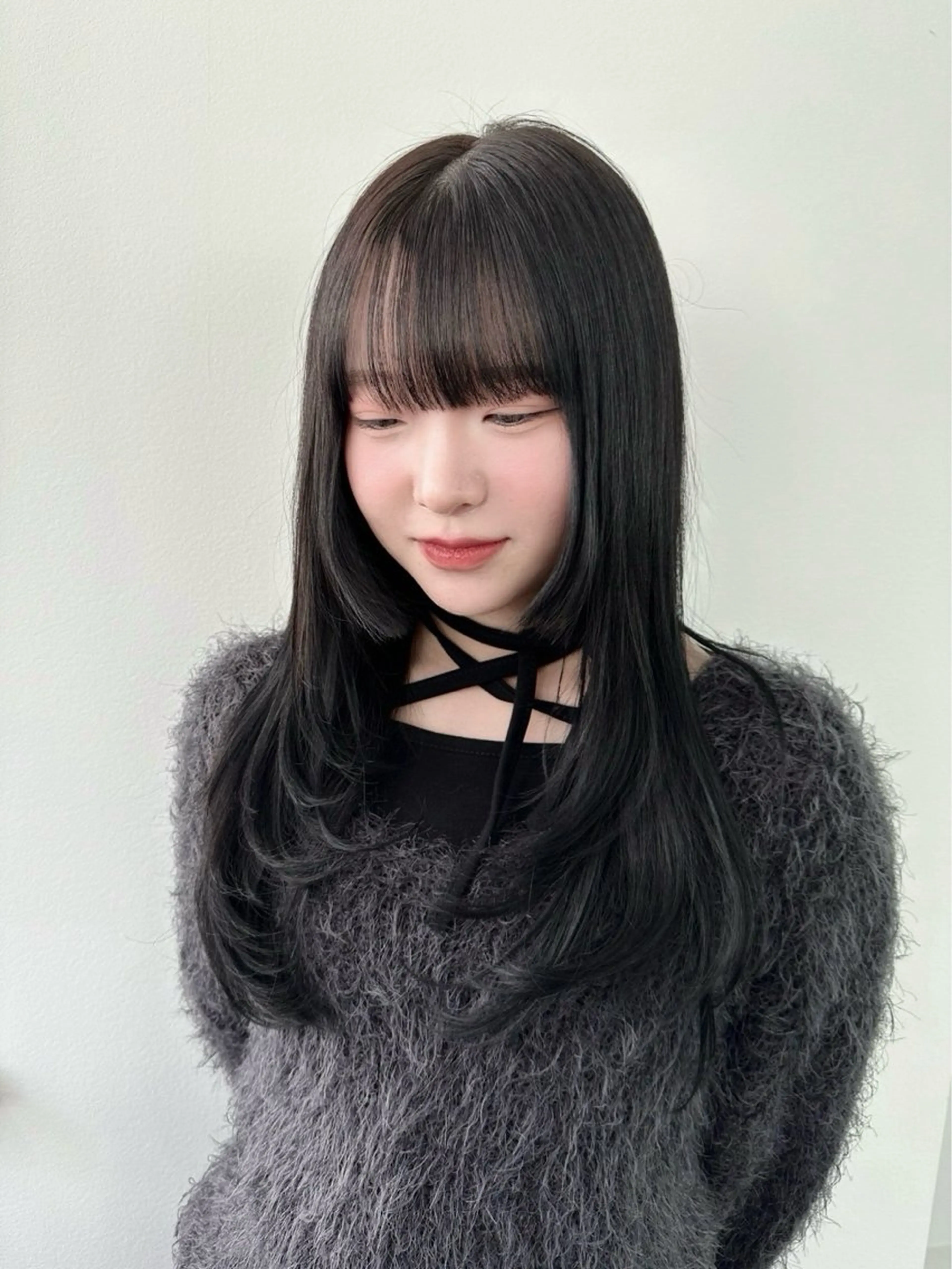 セミロング カラー カット トリートメント 🍒ワイン系 ウルフカット🍒拓未のヘアスタイル