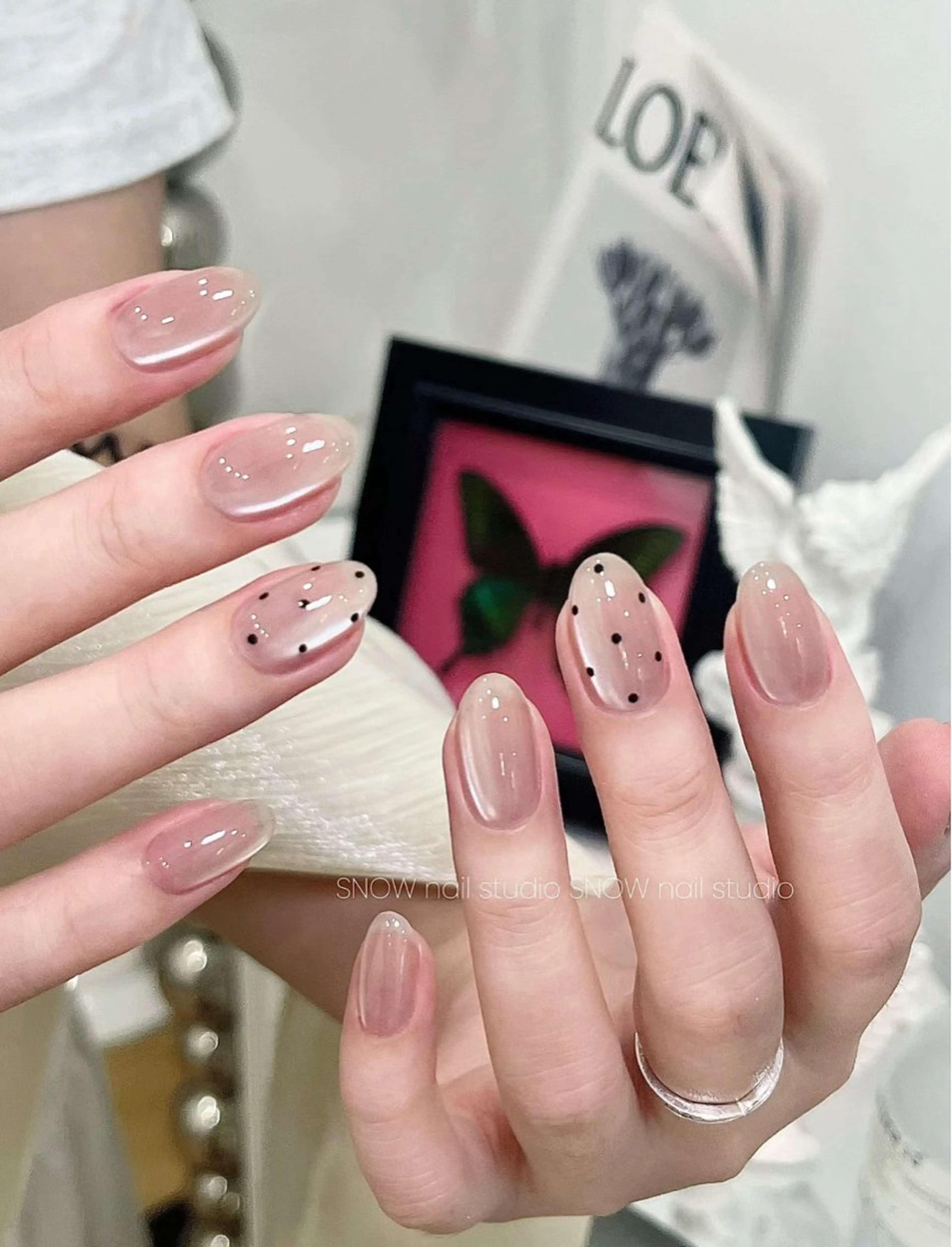 ネイル ハンドネイル パラジェル登録店　Nailsalon Amour  上野湯島店所属・🩵ネイルスト 🩵かなのネイルデザイン