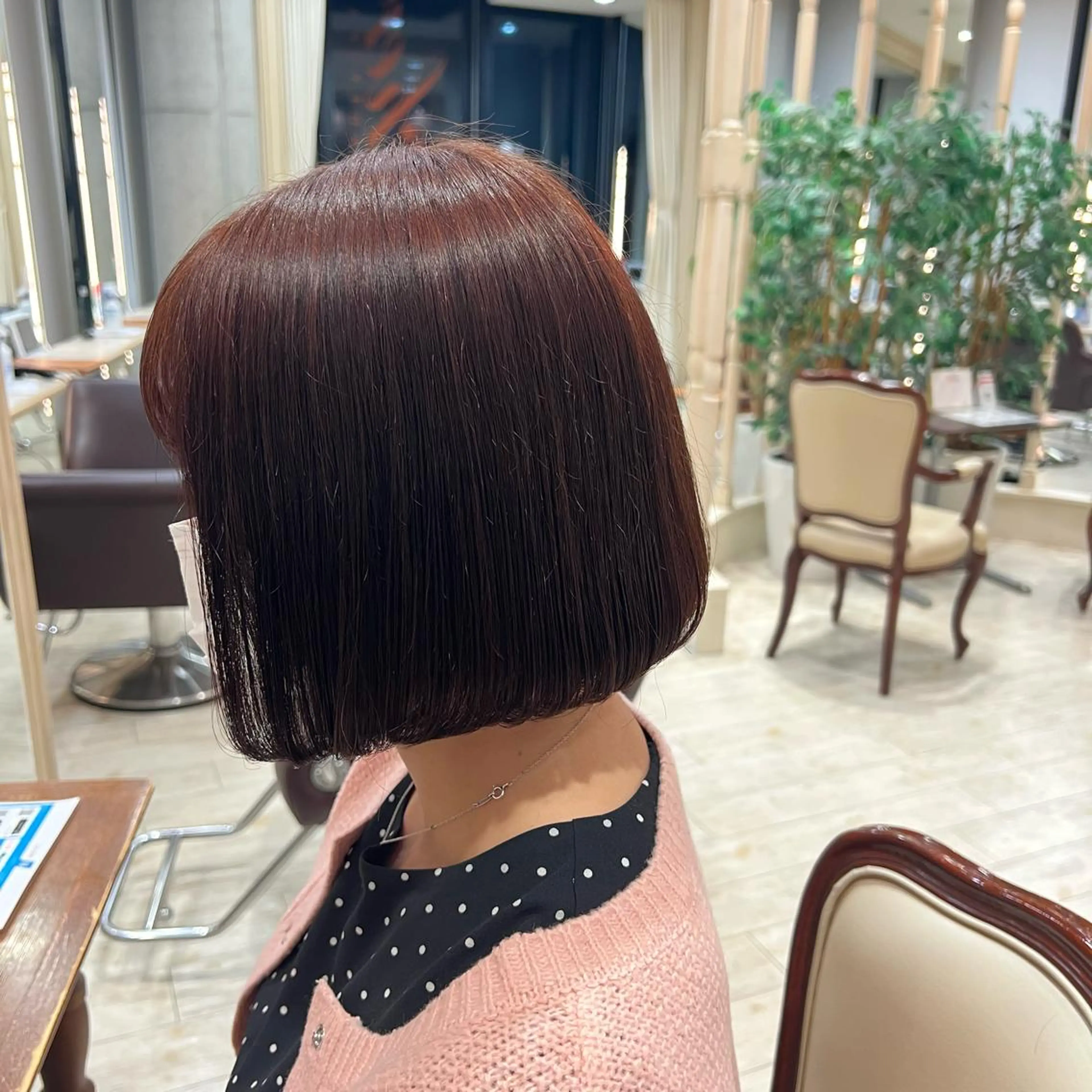 ショート 前下がりボブ ボブ SALOWIN川崎WEST店所属・🌷川崎/アレンジ/ 暖色ボブ/コトネ🌷のヘアスタイル