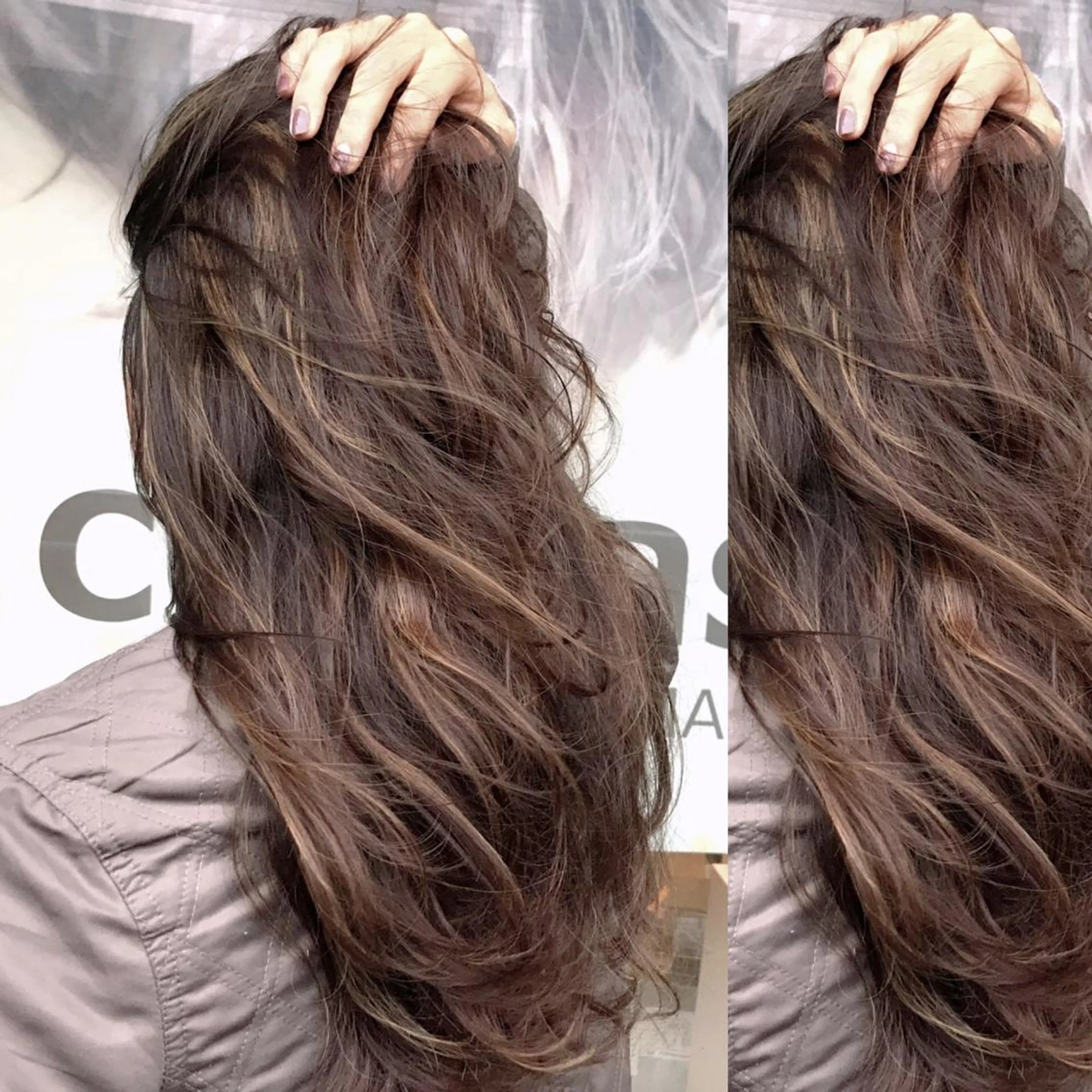 ロング ハイライト ヘアカラー トリートメント ショートヘア💫 ハイトーン西田拓馬のヘアスタイル