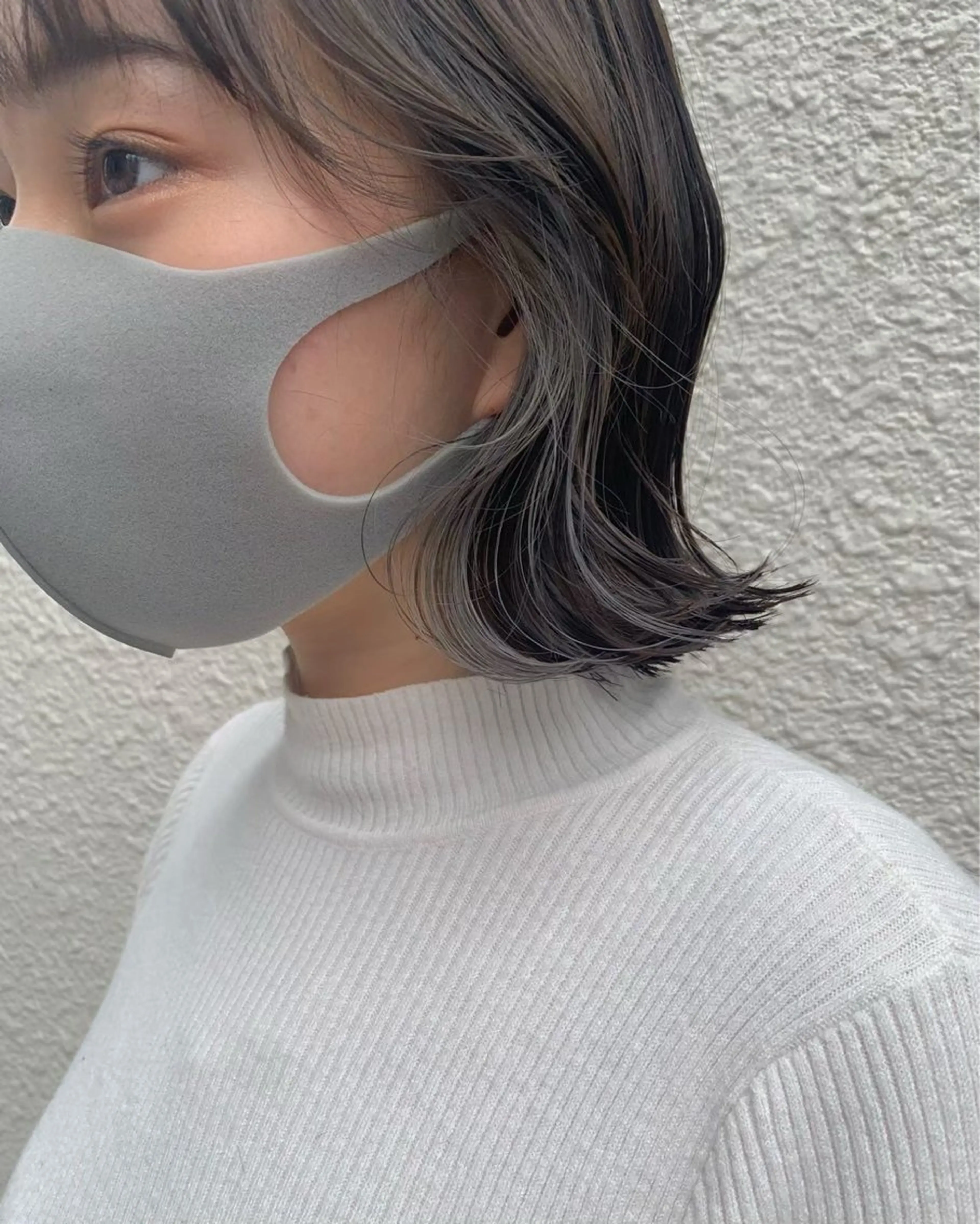 ショート カラー カット ヘアカラー ボブ/ウルフ/ 寒色カラー/さちかのヘアスタイル