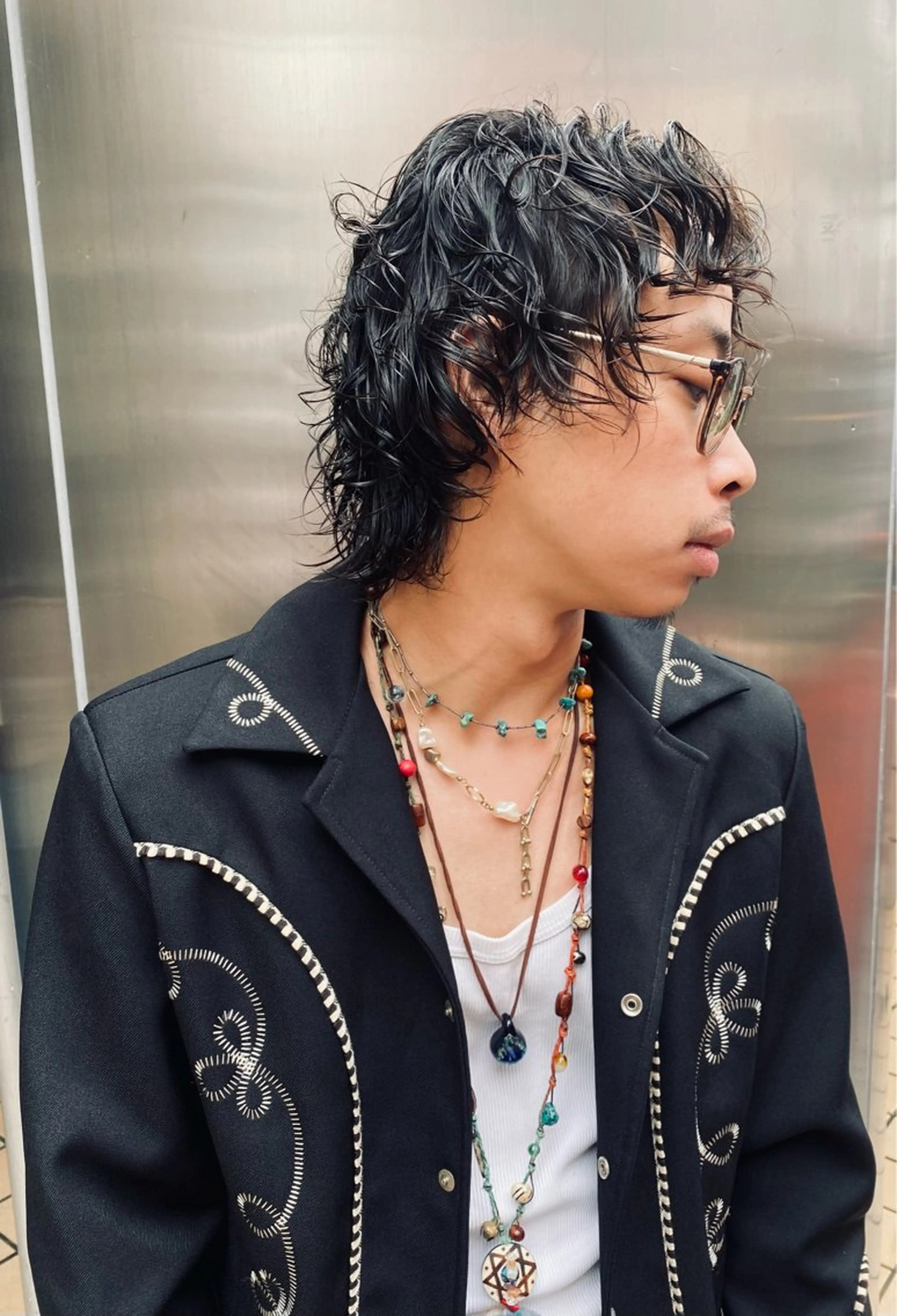 【men's】パーマ+カットの写真