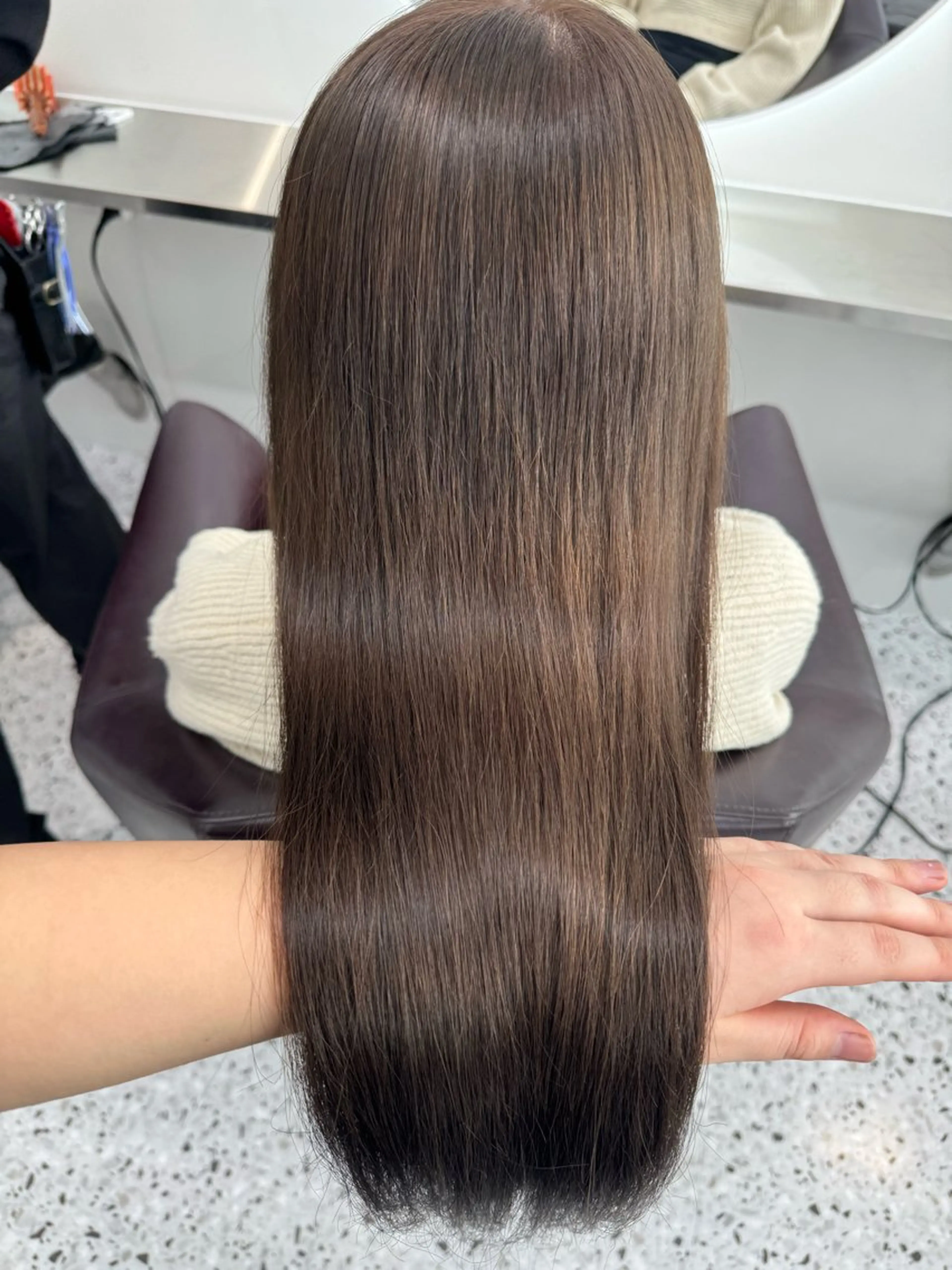 ロング カラー グレージュ ベージュ透明感カラー 🫧AYUMI🫧のヘアスタイル
