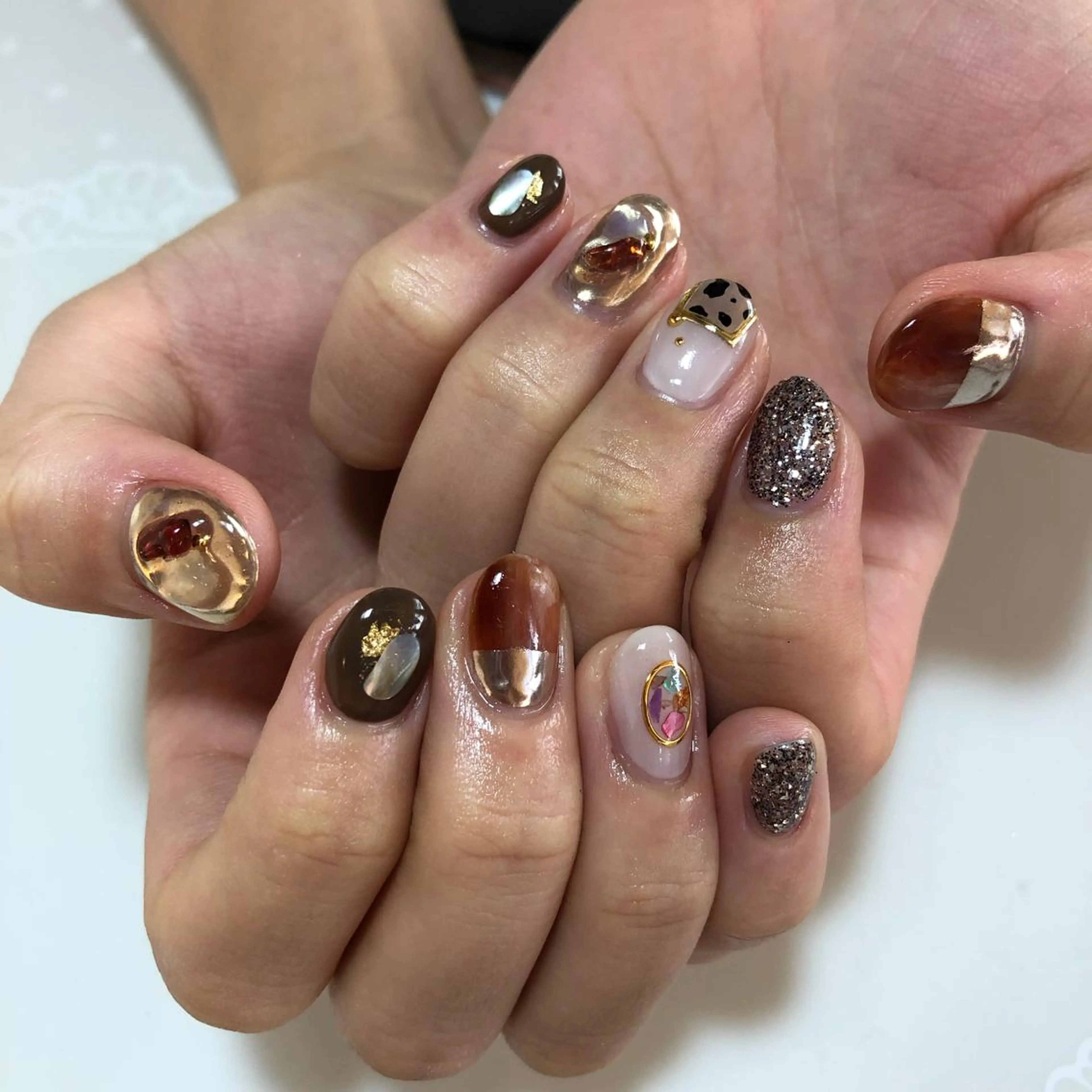 ネイル ニュアンスネイル ハンドネイル g-up nail所属・米田 律子のネイルデザイン